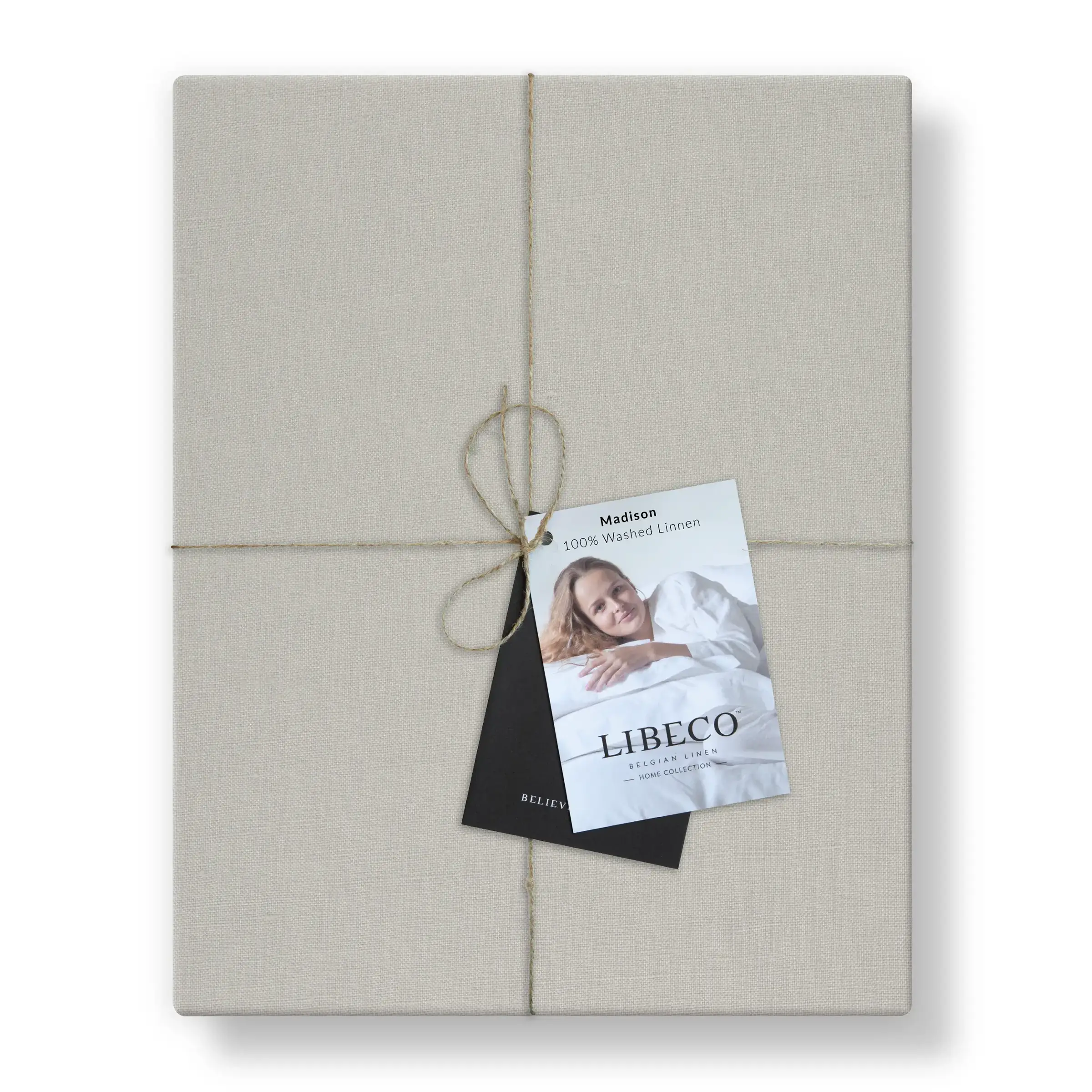 Libeco Hoeslaken Madison Washed Linnen 175 gr/m2 Light Grey H33