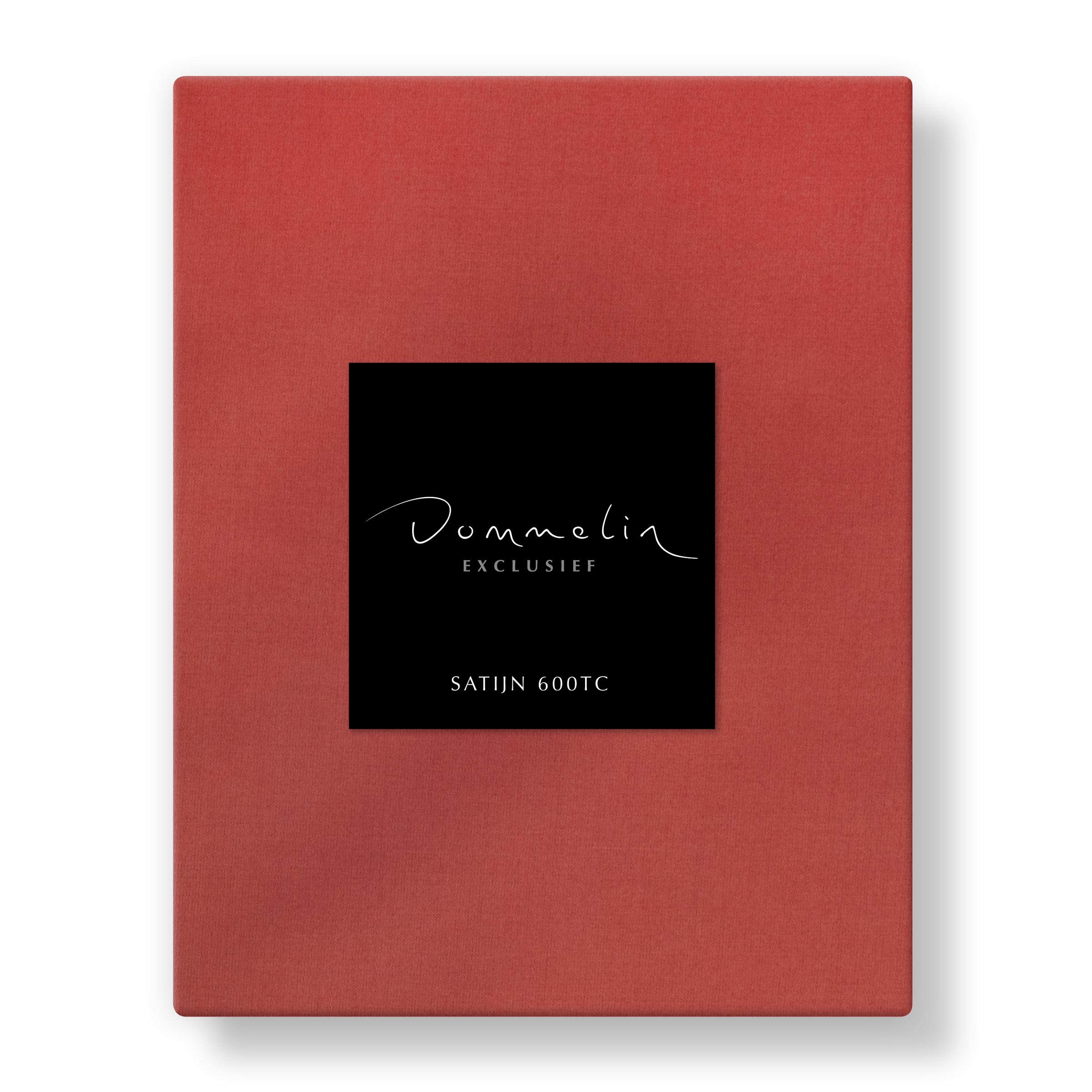 Dommelin Split Hoeslaken Satijn 600TC Koraal