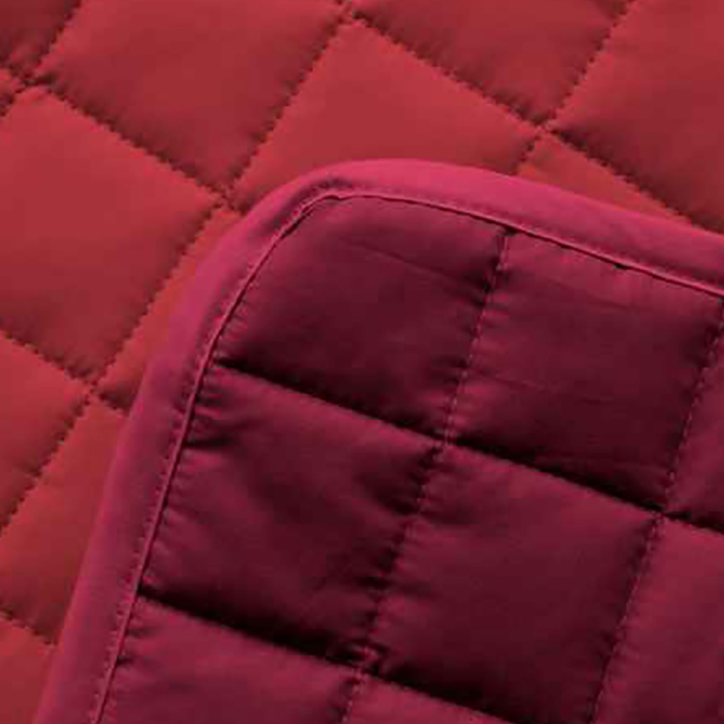 Dommelin Sierkussenhoes Block Percal 200TC Rosso - Cherry