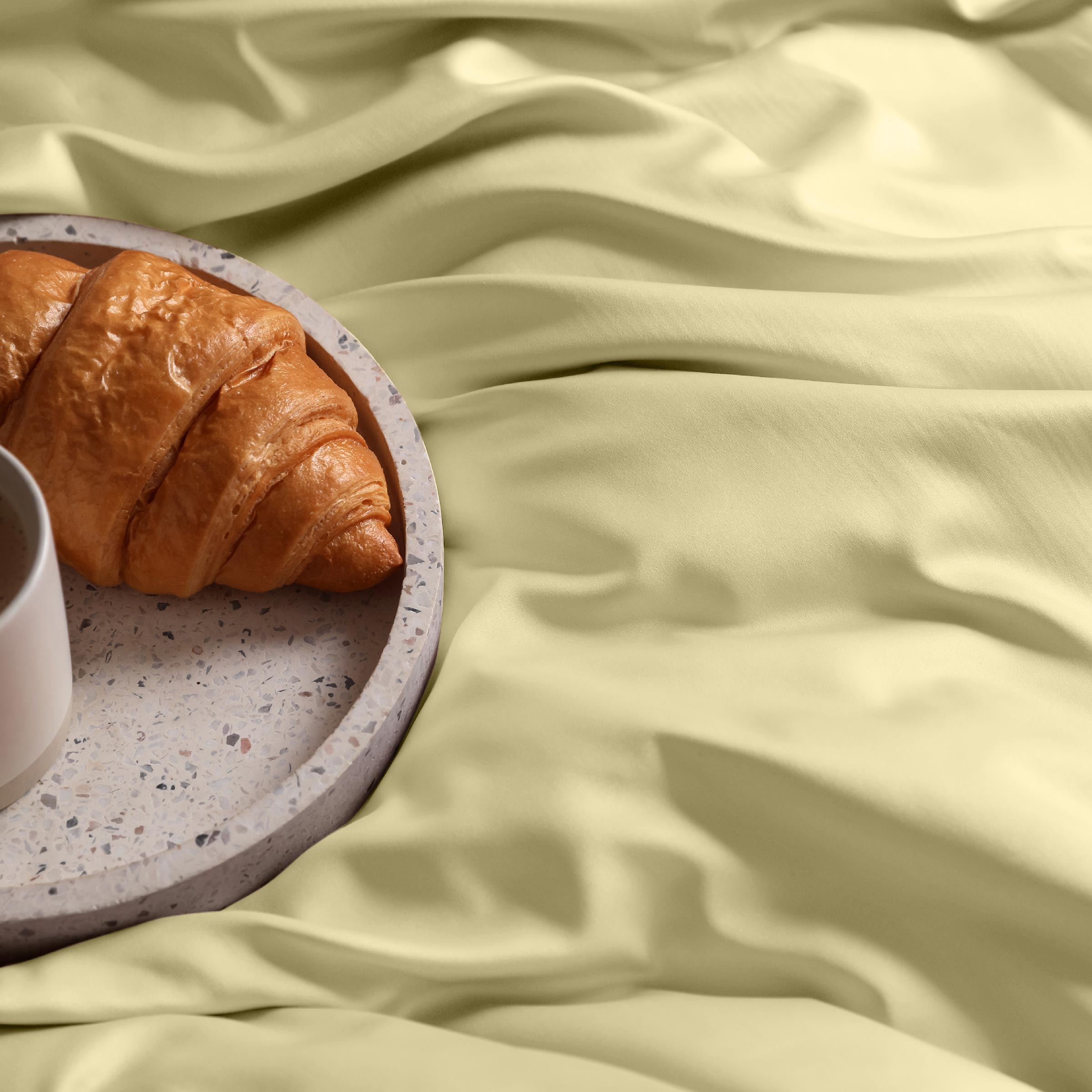 Dommelin Dekbedovertrek Set Satijn 300TC Lichtgeel 