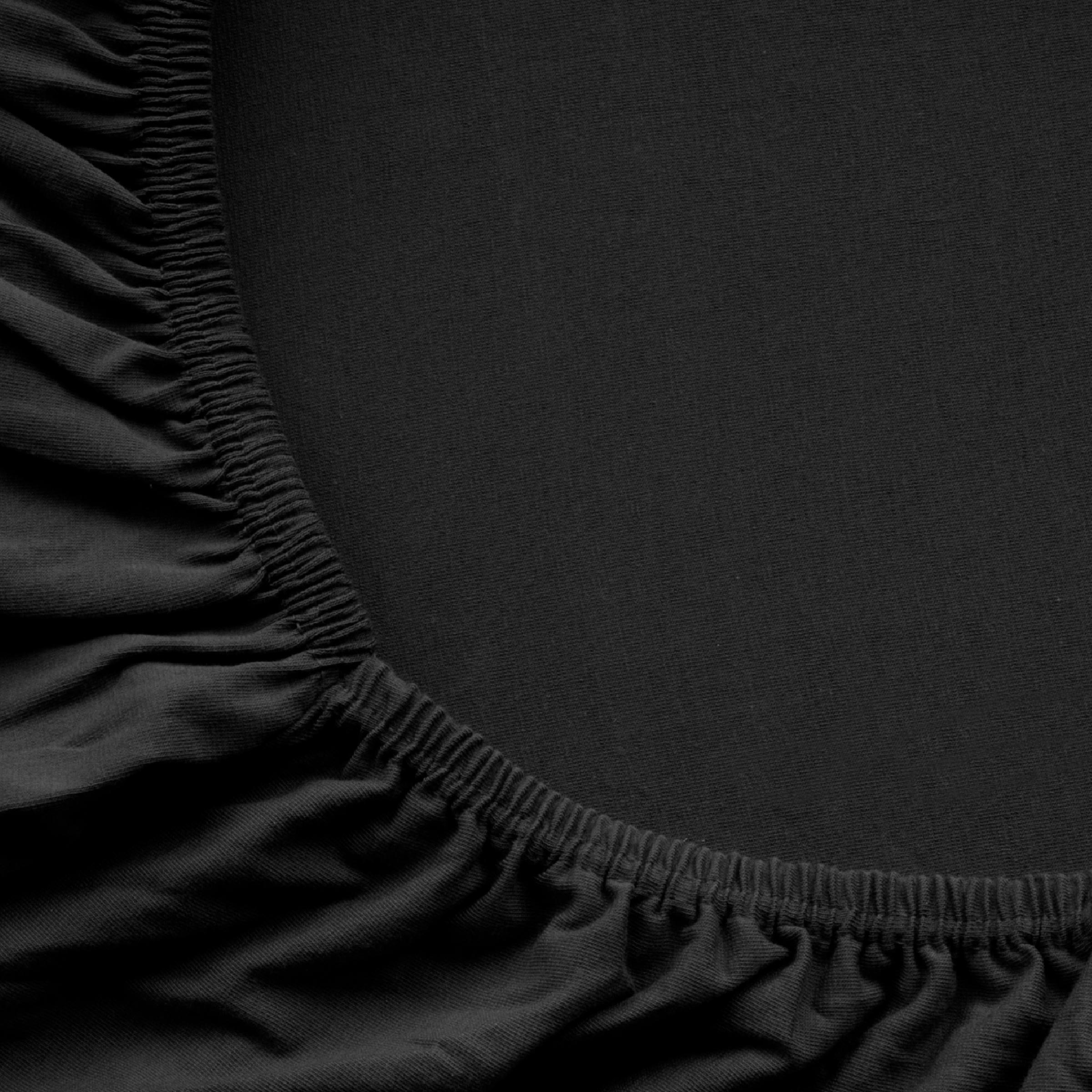 Dommelin Hoeslaken Jersey Deluxe Zwart