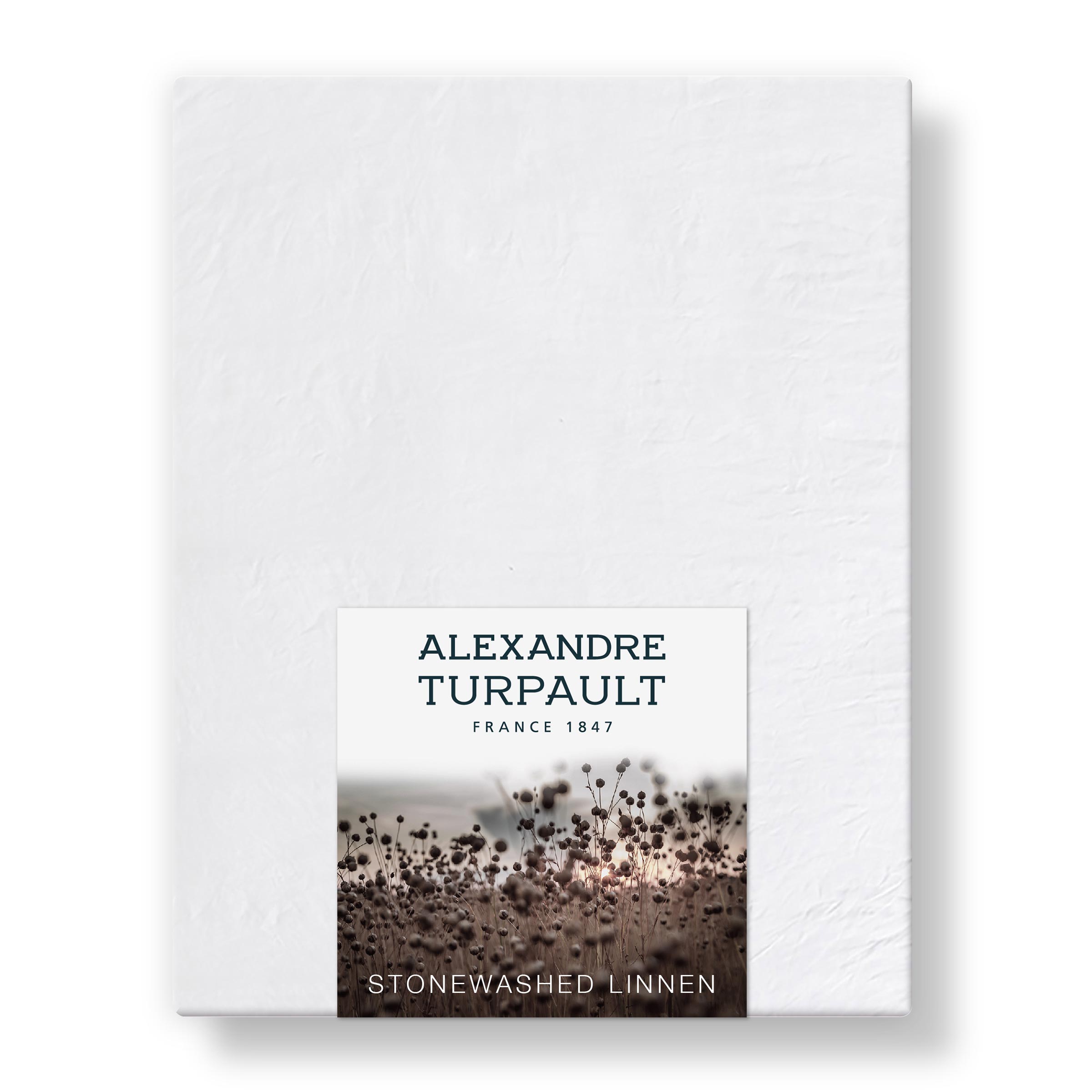 Alexandre Turpault Hoeslaken Hoge Hoek Nouvelle Vague Stonewashed Linnen Wit