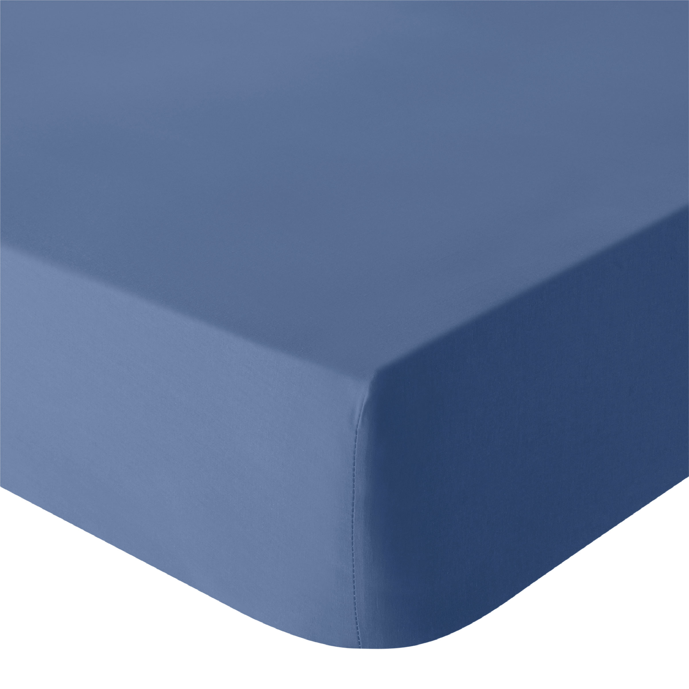 Essix Hoeslaken Tout Doux Katoen 145TC Denim