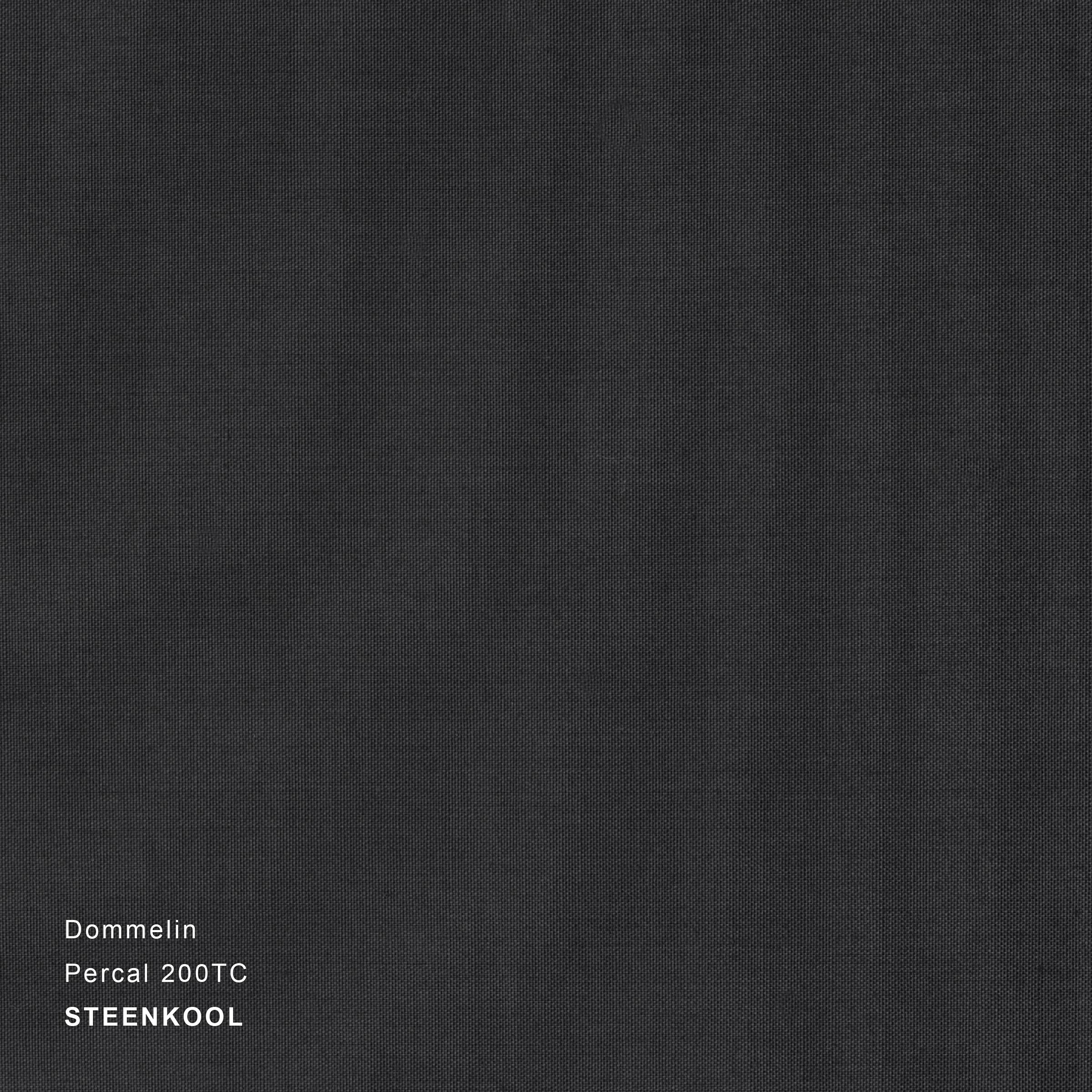Dommelin Dekbedovertrek Percal 200TC Steenkool