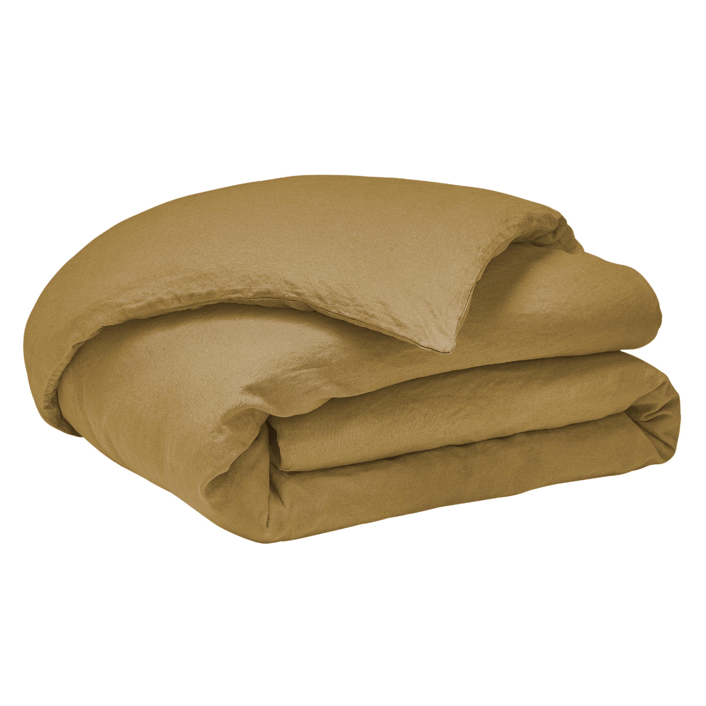 Alexandre Turpault Dekbedovertrek Nouvelle Vague Stonewashed Linnen Sienne