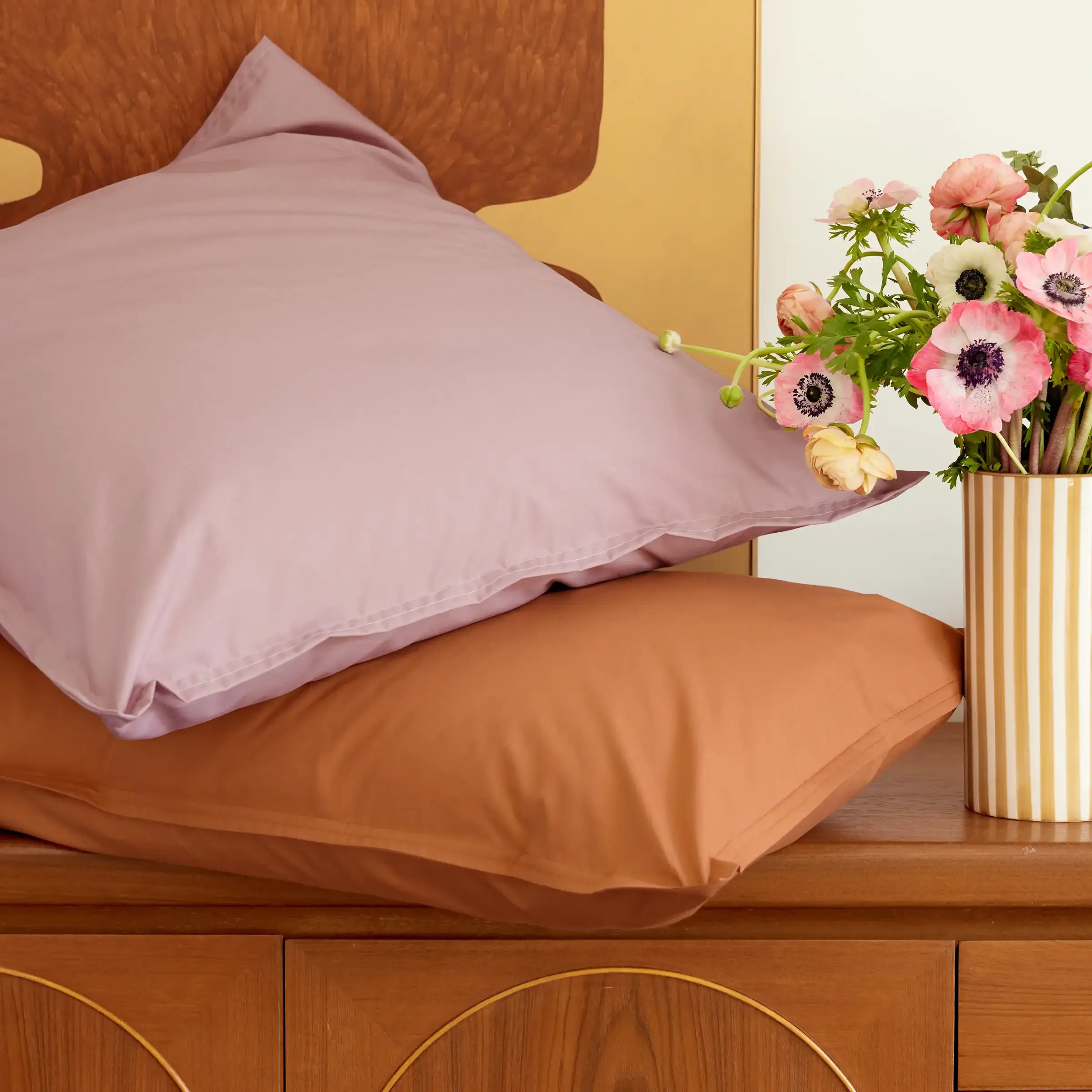 Essix Kussensloop Premiere Percal 200TC Lilas