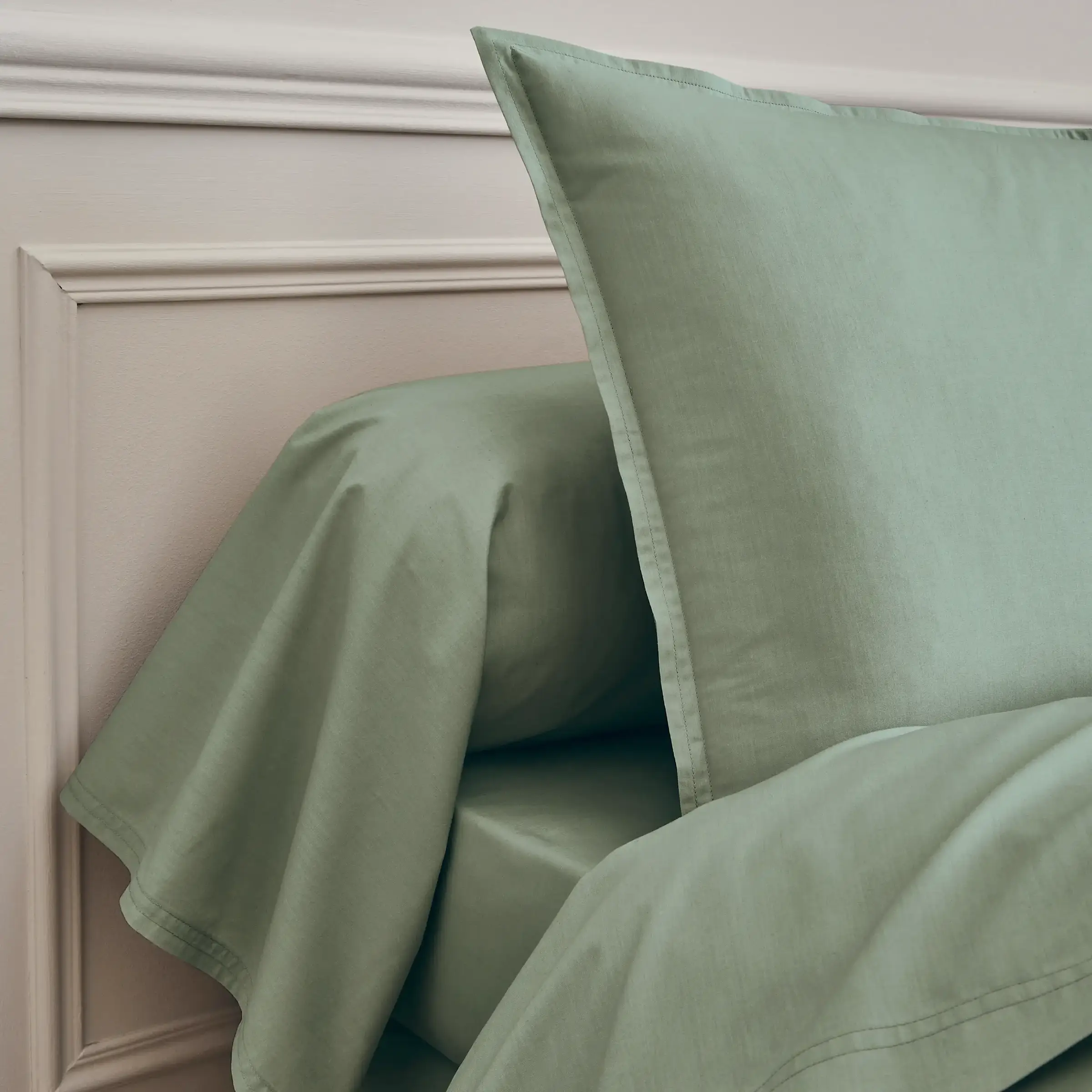 Essix Dekbedovertrek Premiere Percal 200TC Sauge