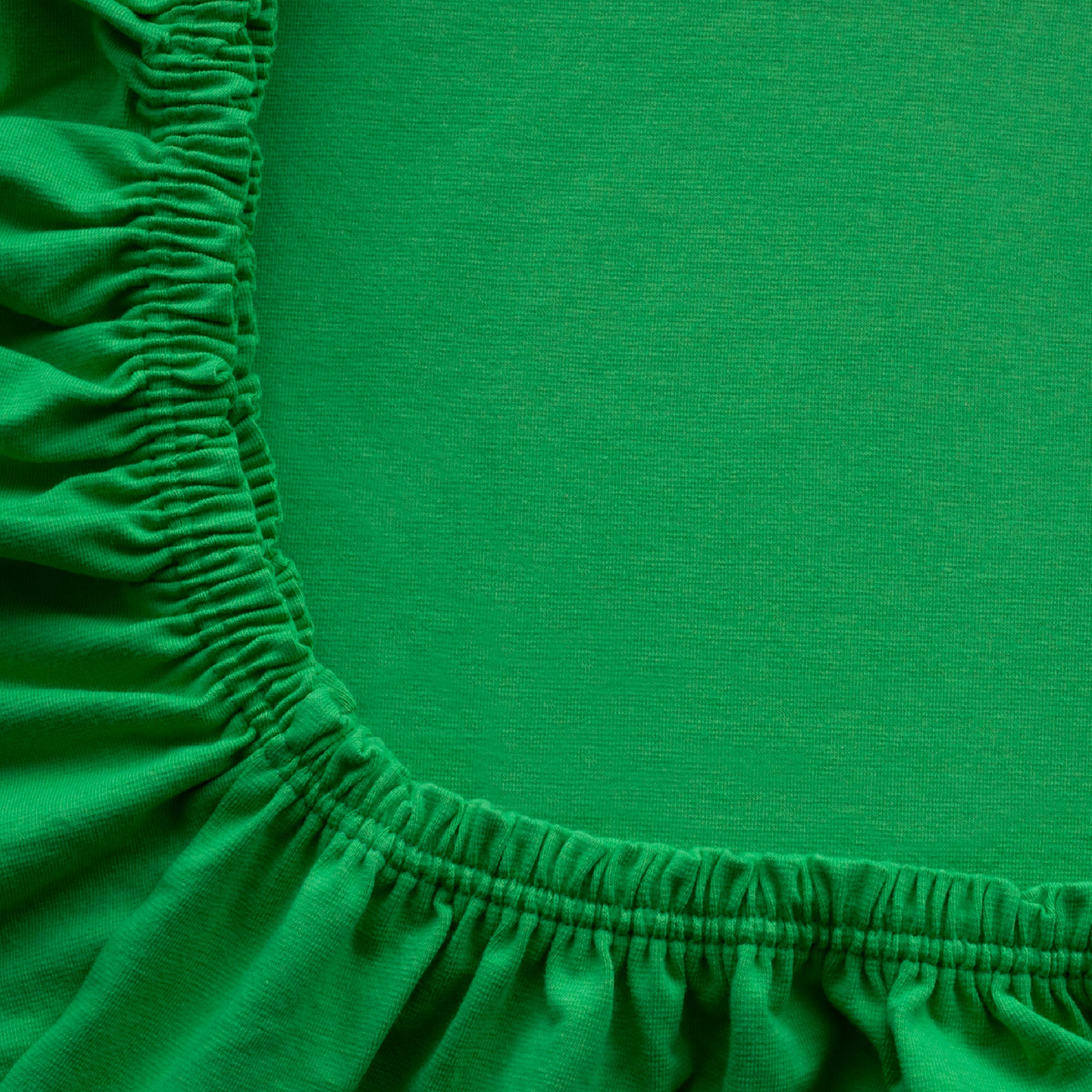 Dommelin Split Hoeslaken Jersey Deluxe Smaragd  