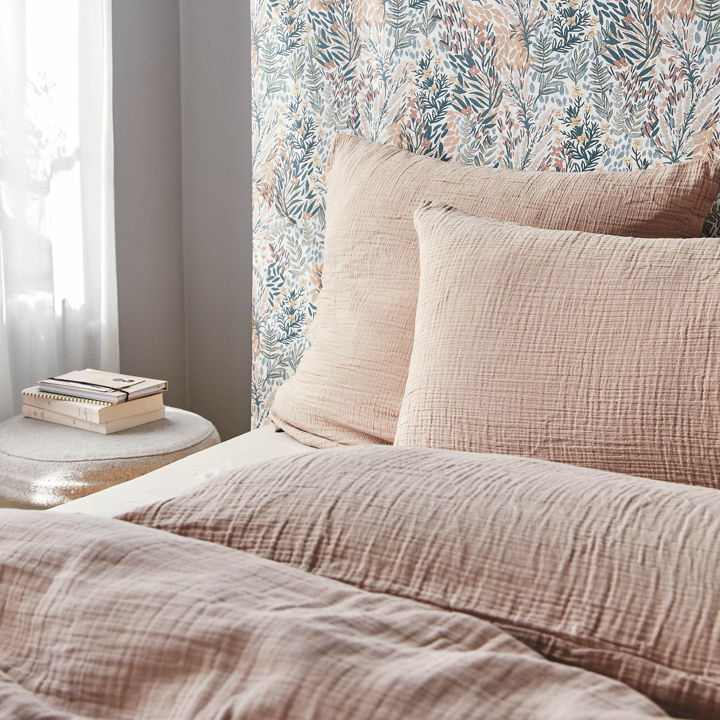 Essix Dekbedovertrek Set Tendresse Stonewashed Katoengaas 145TC Beige 