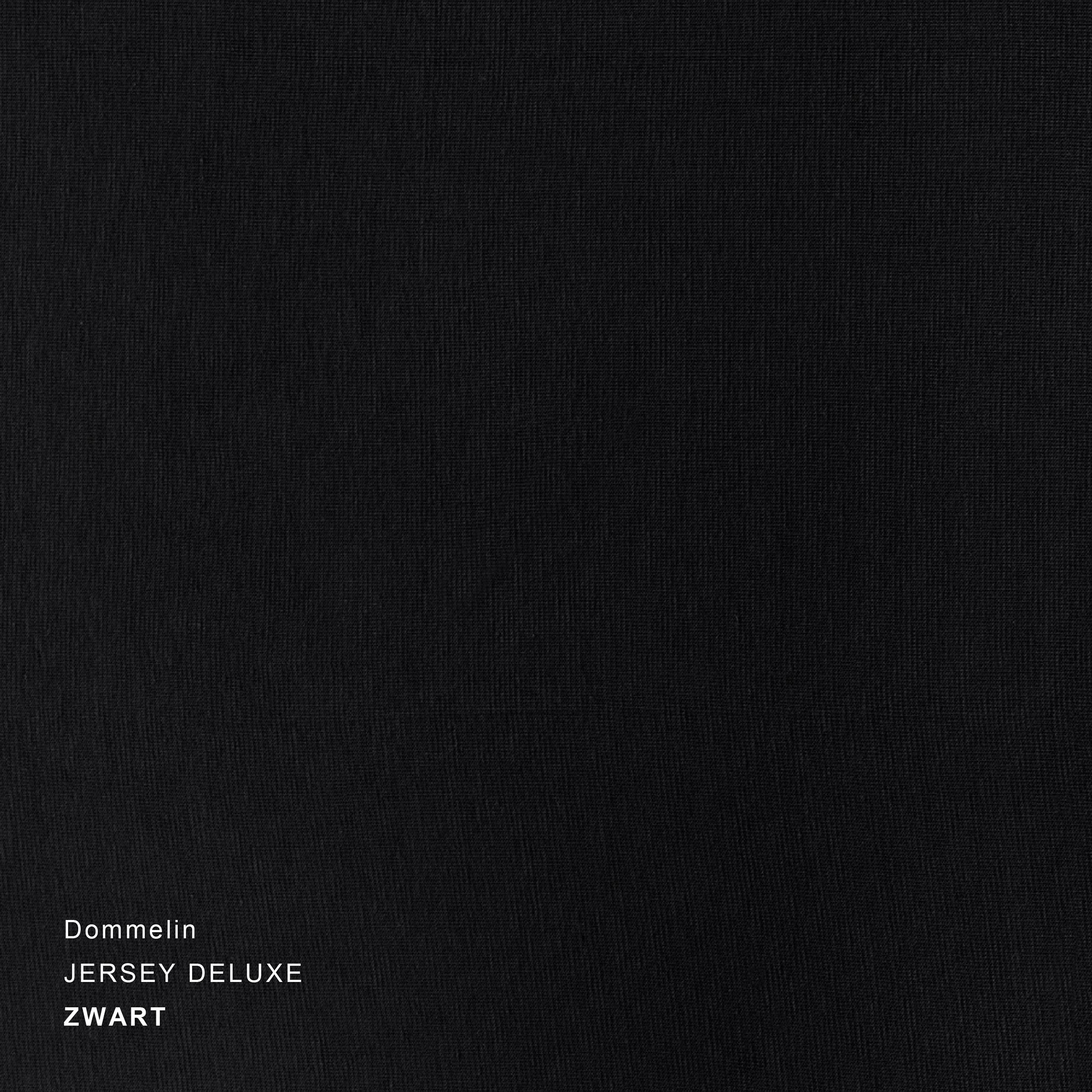 Dommelin Hoeslaken Jersey Deluxe Zwart