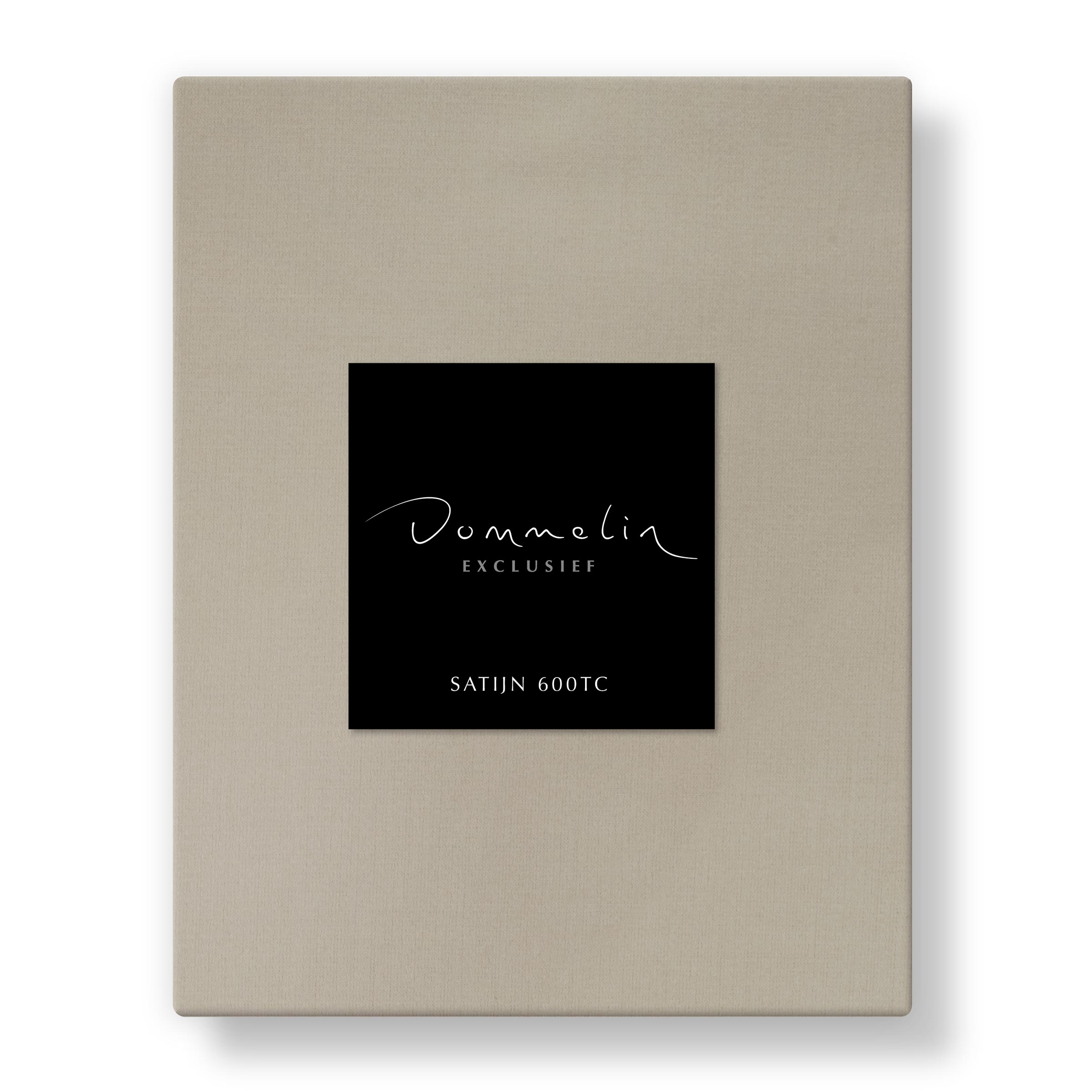 Dommelin Hoeslaken Hoge Hoek Satijn 600TC Sesam