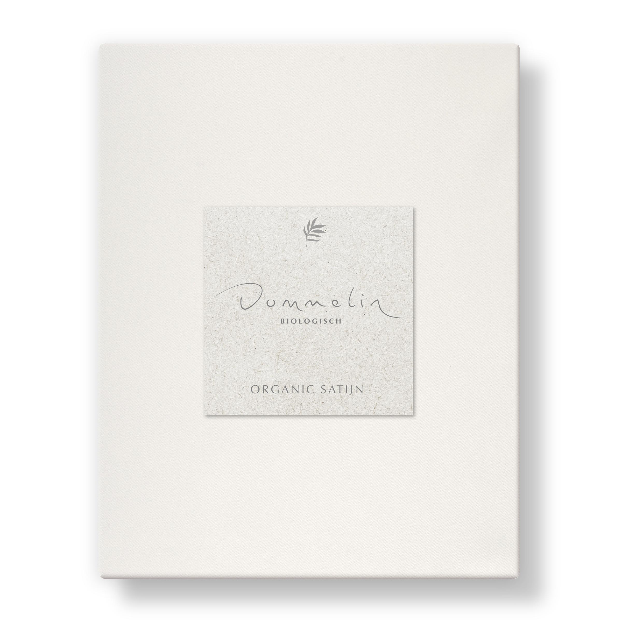 Dommelin Split Topper Hoeslaken Organic Satijn 300TC Wolwit