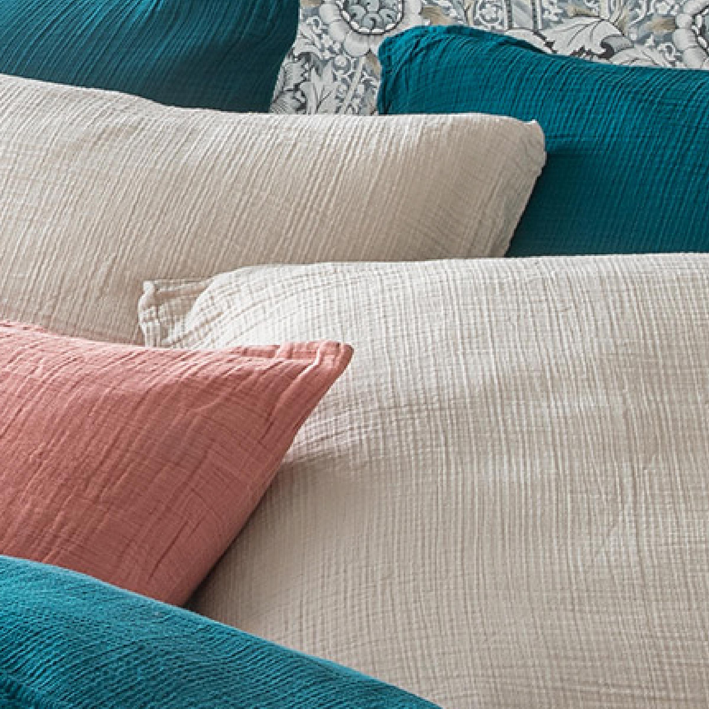 Essix Kussensloop Tendresse Stonewashed Katoengaas 145TC Greige