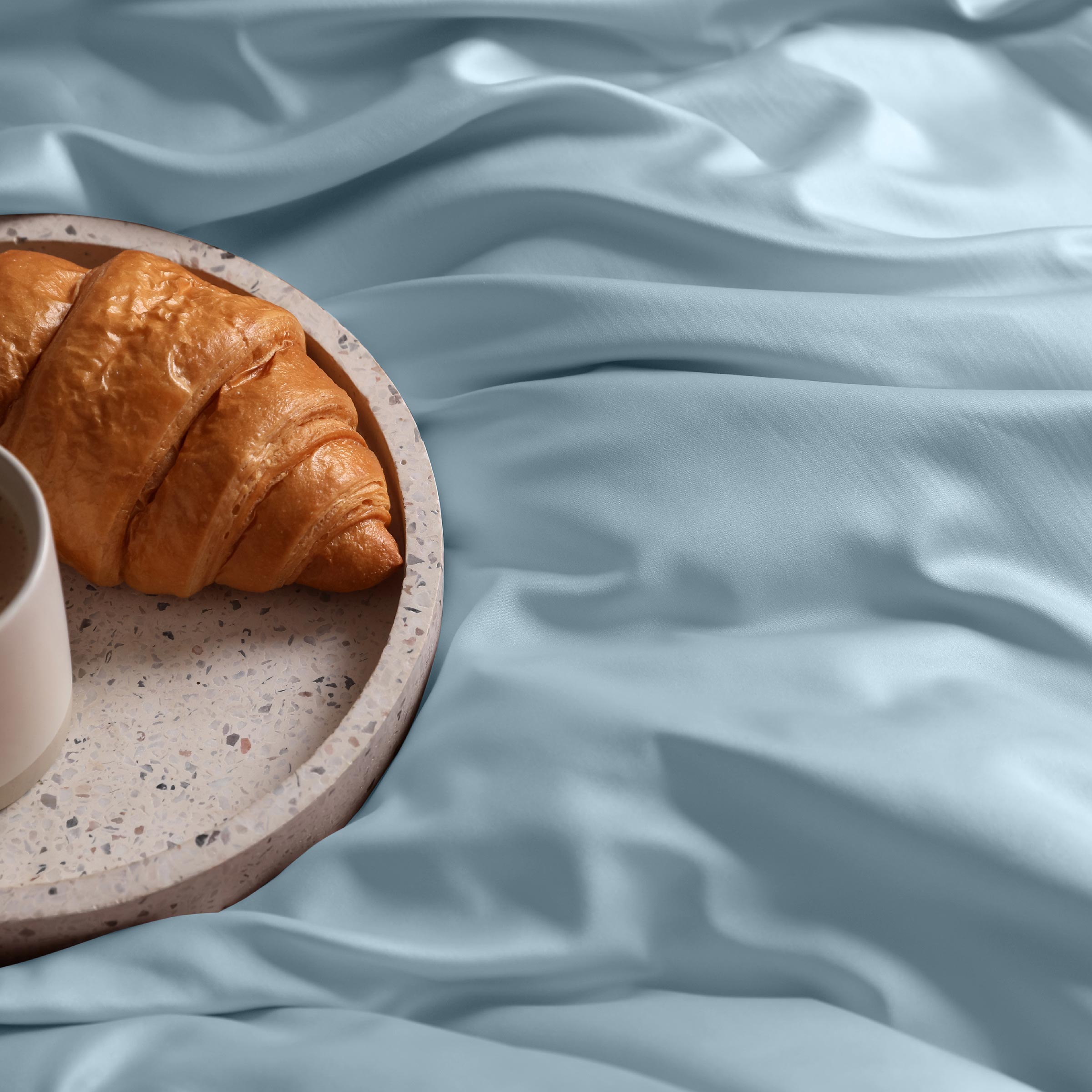 Dommelin Dekbedovertrek Set Satijn 300TC Pastelblauw 