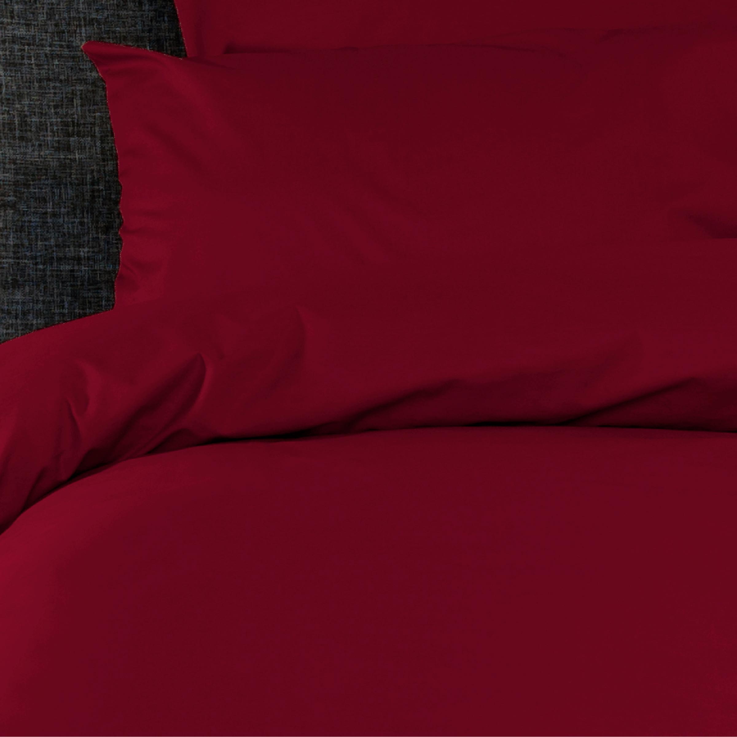 Dommelin Dekbedovertrek Set Percal 200TC Rosso