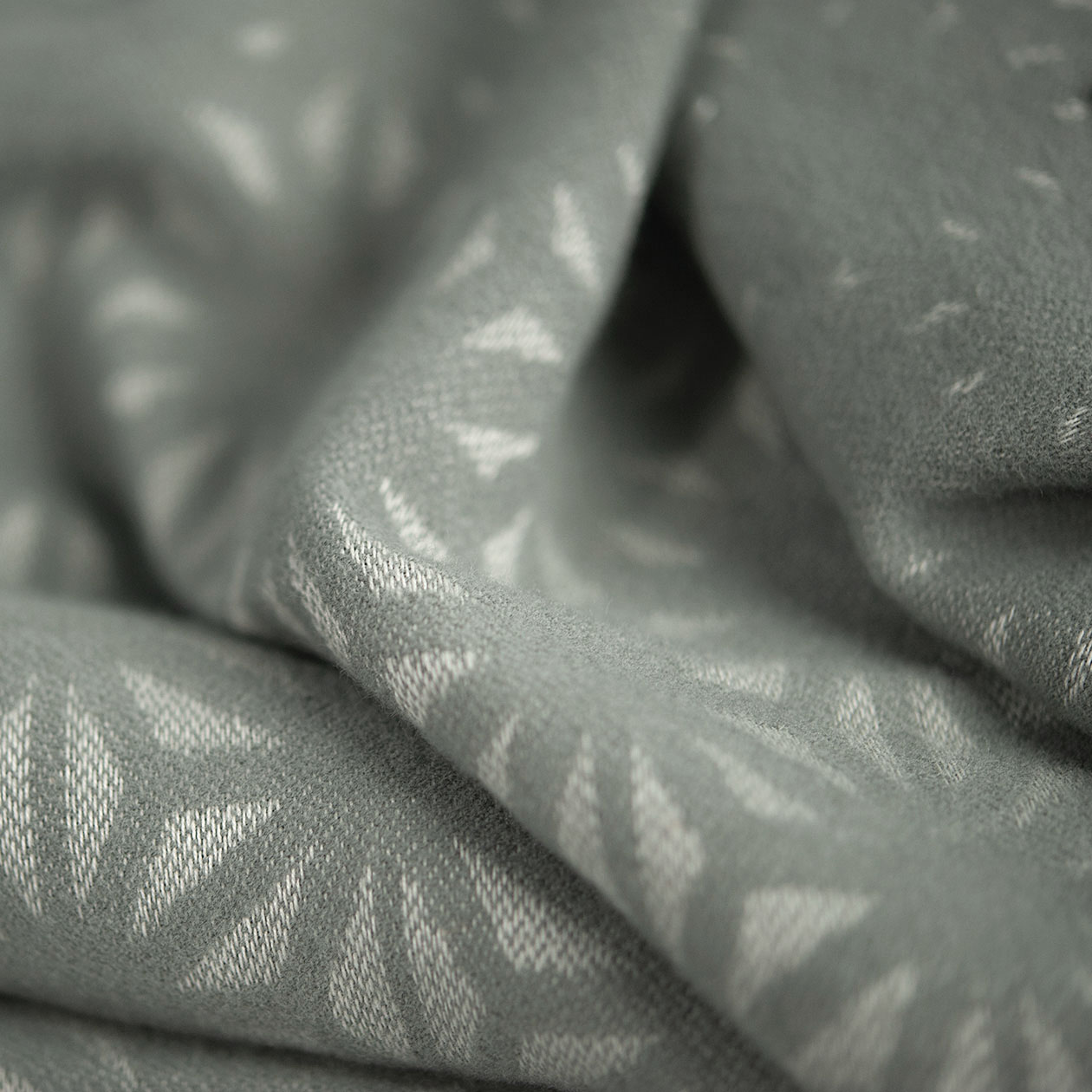 Dommelin Plaid Stella Katoen Groengrijs