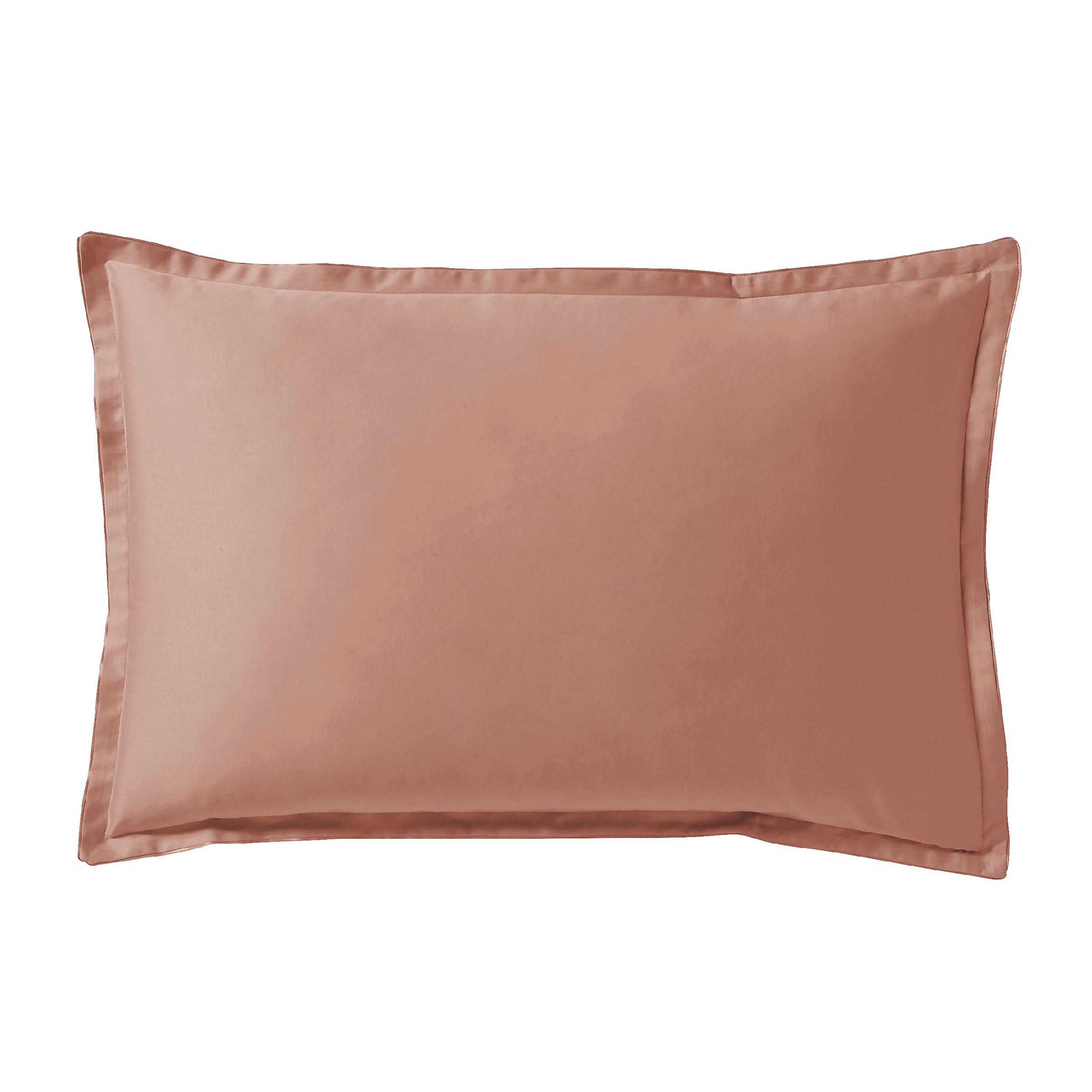 Alexandre Turpault Kussensloop Teophile Organic Satijn 300TC Terracotta