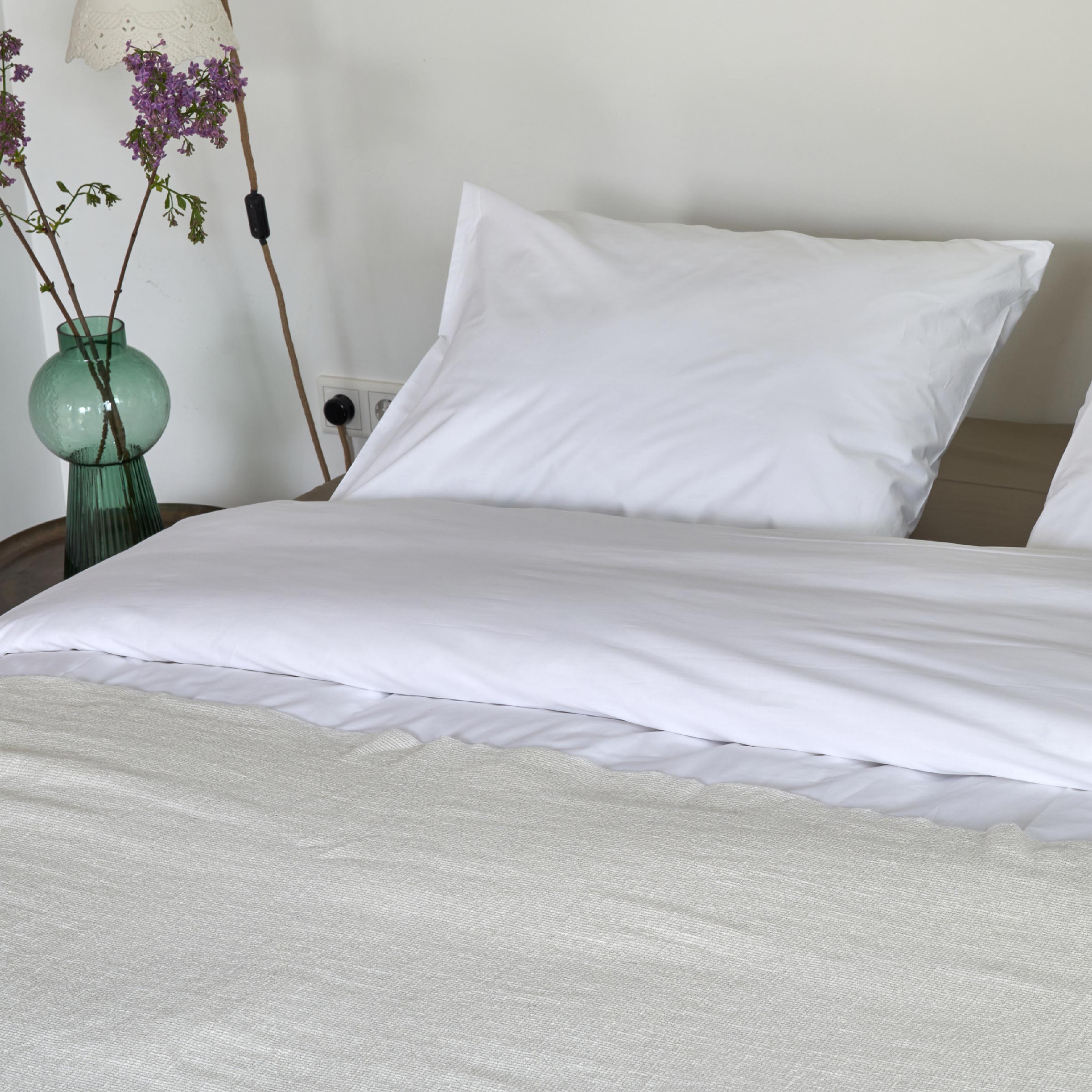 Dommelin Kussensloop Organic Percal 200TC Platinum 