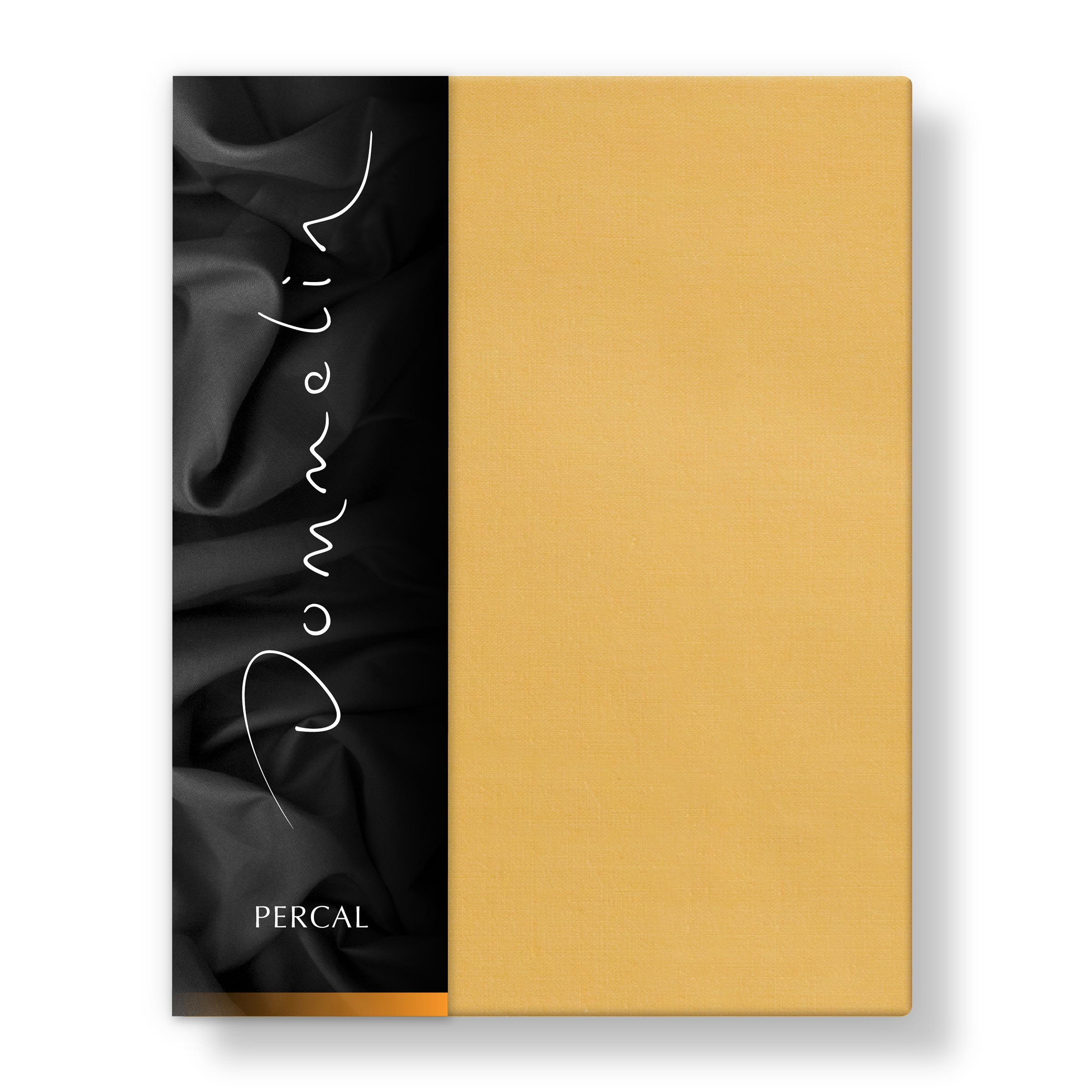 Dommelin Split Topper Hoeslaken Percal 200TC Okergeel