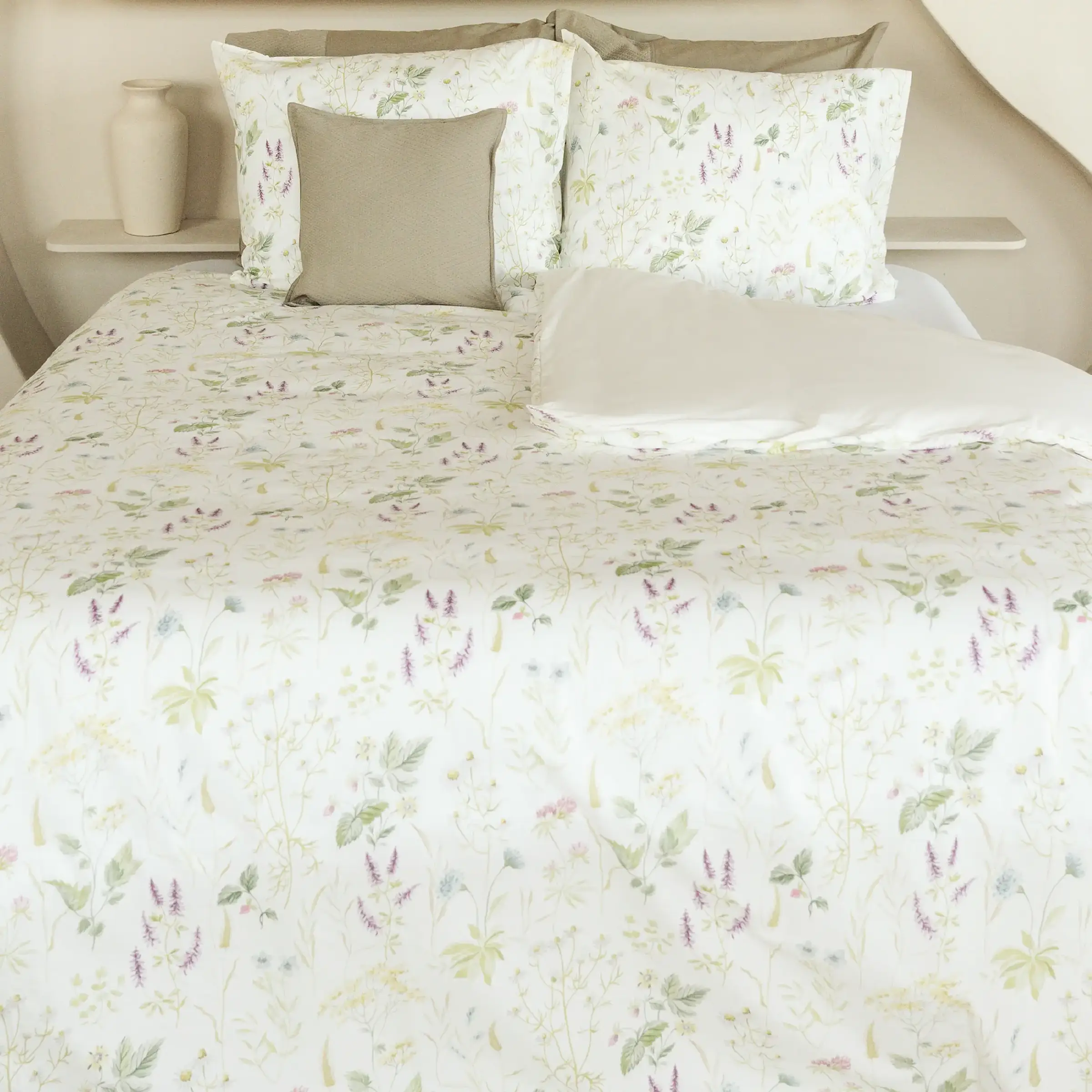 Dommelin Lakenset Nature Percal 200TC Groen