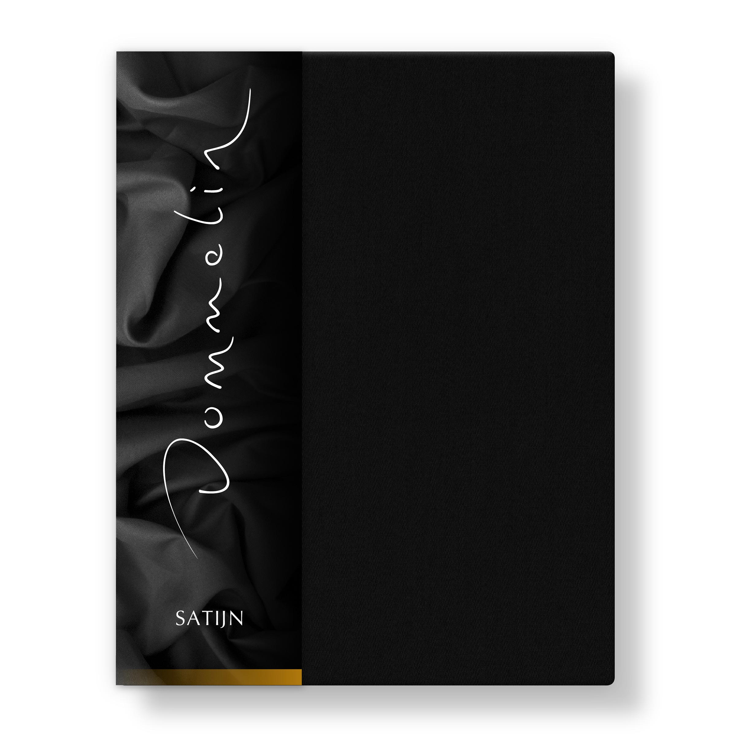 Dommelin Hoeslaken Satijn 300TC Zwart