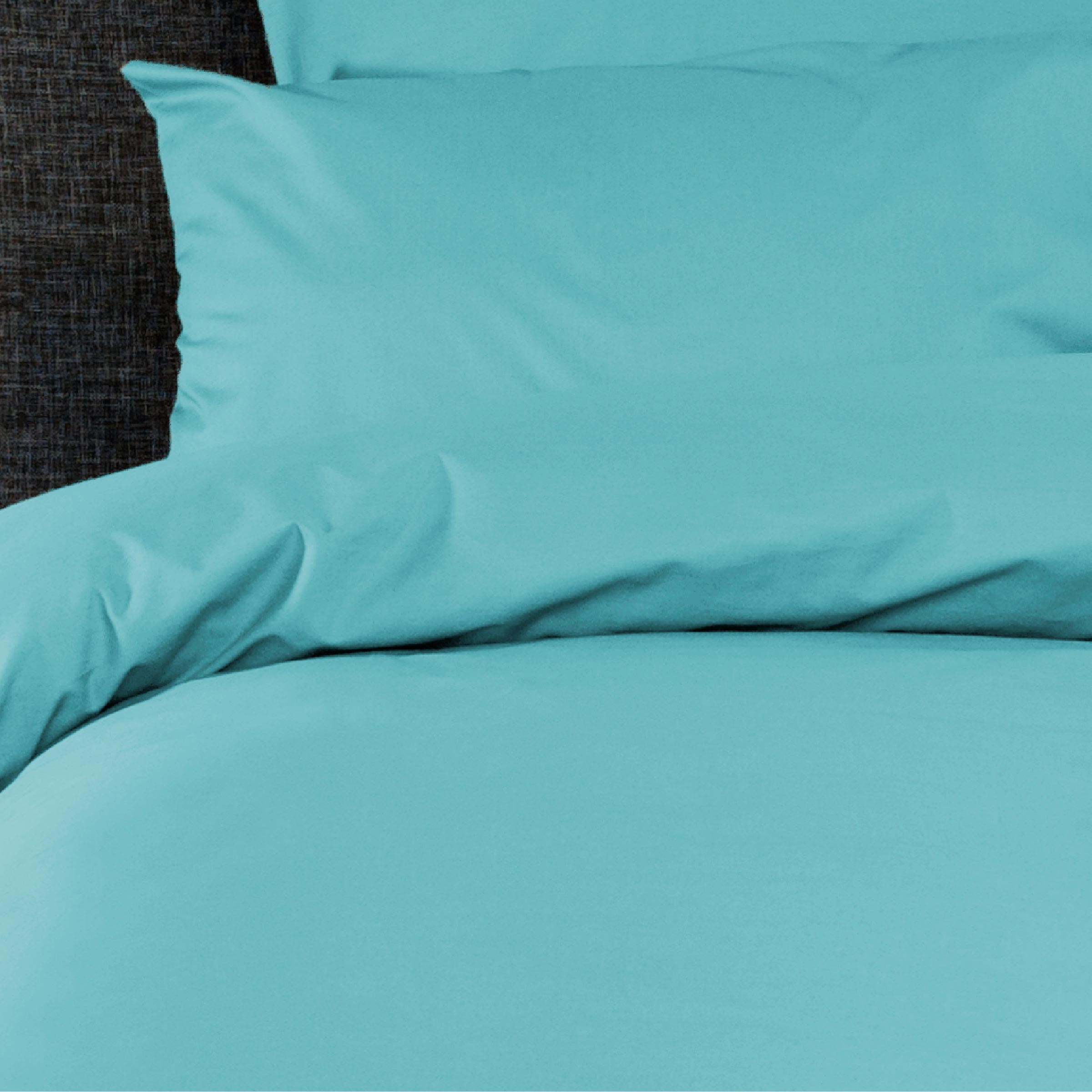 Dommelin Dekbedovertrek Percal 200TC Aquamarijn