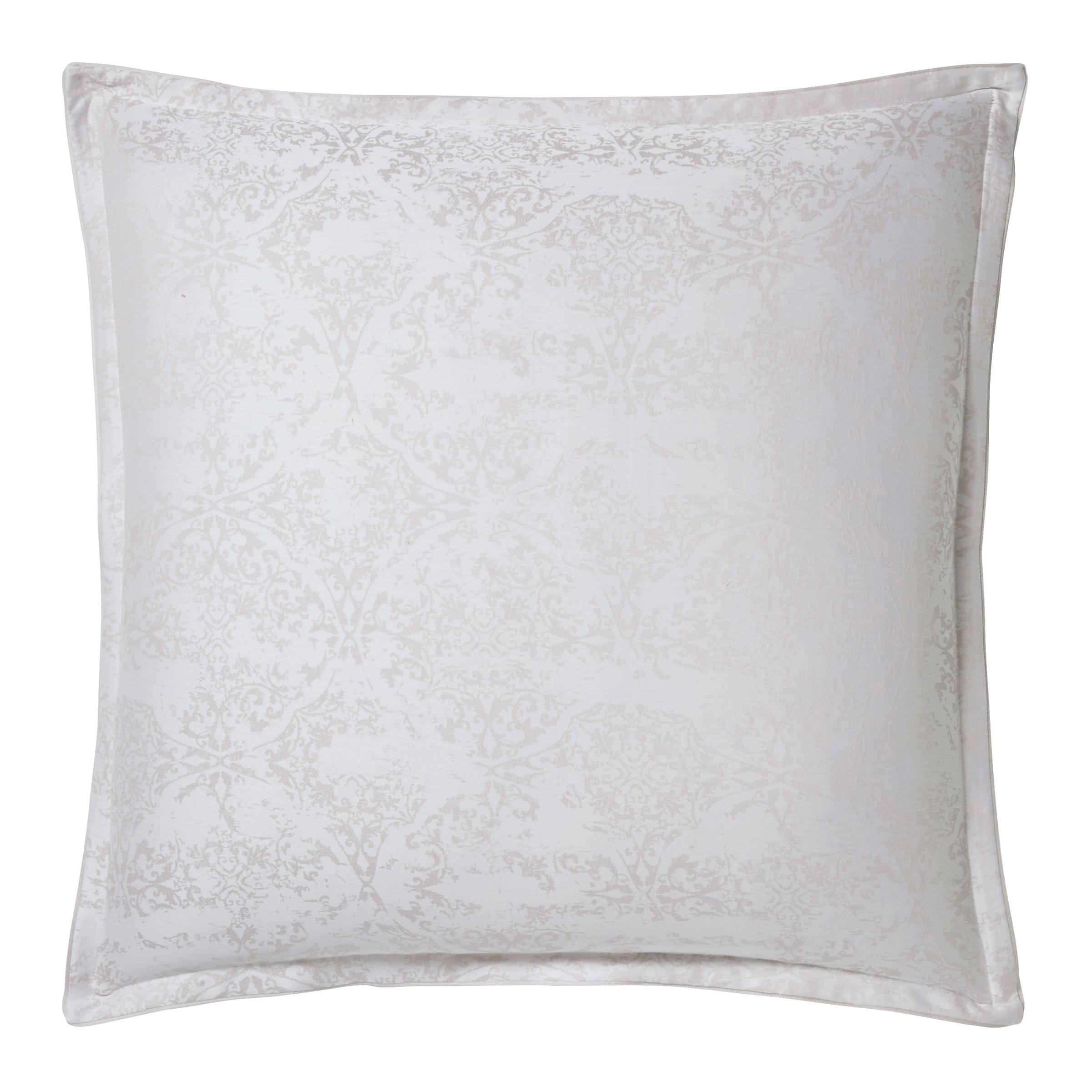 Alexandre Turpault Kussensloop Quantique Organic Jacquard Satijn 300TC Wit - Oyster