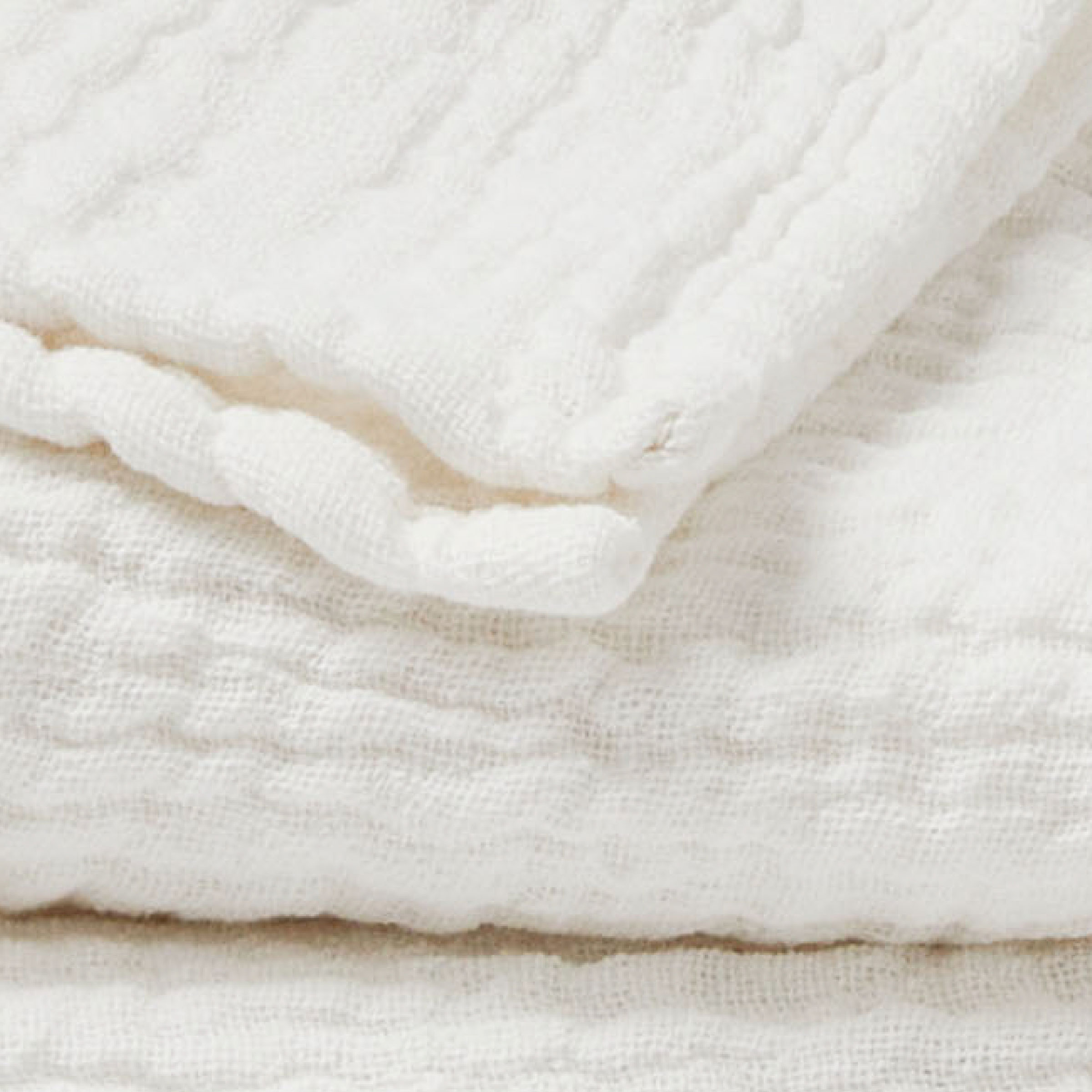 Essix Plaid Jazzy Stonewashed Katoengaas Wit 130 x 170 cm