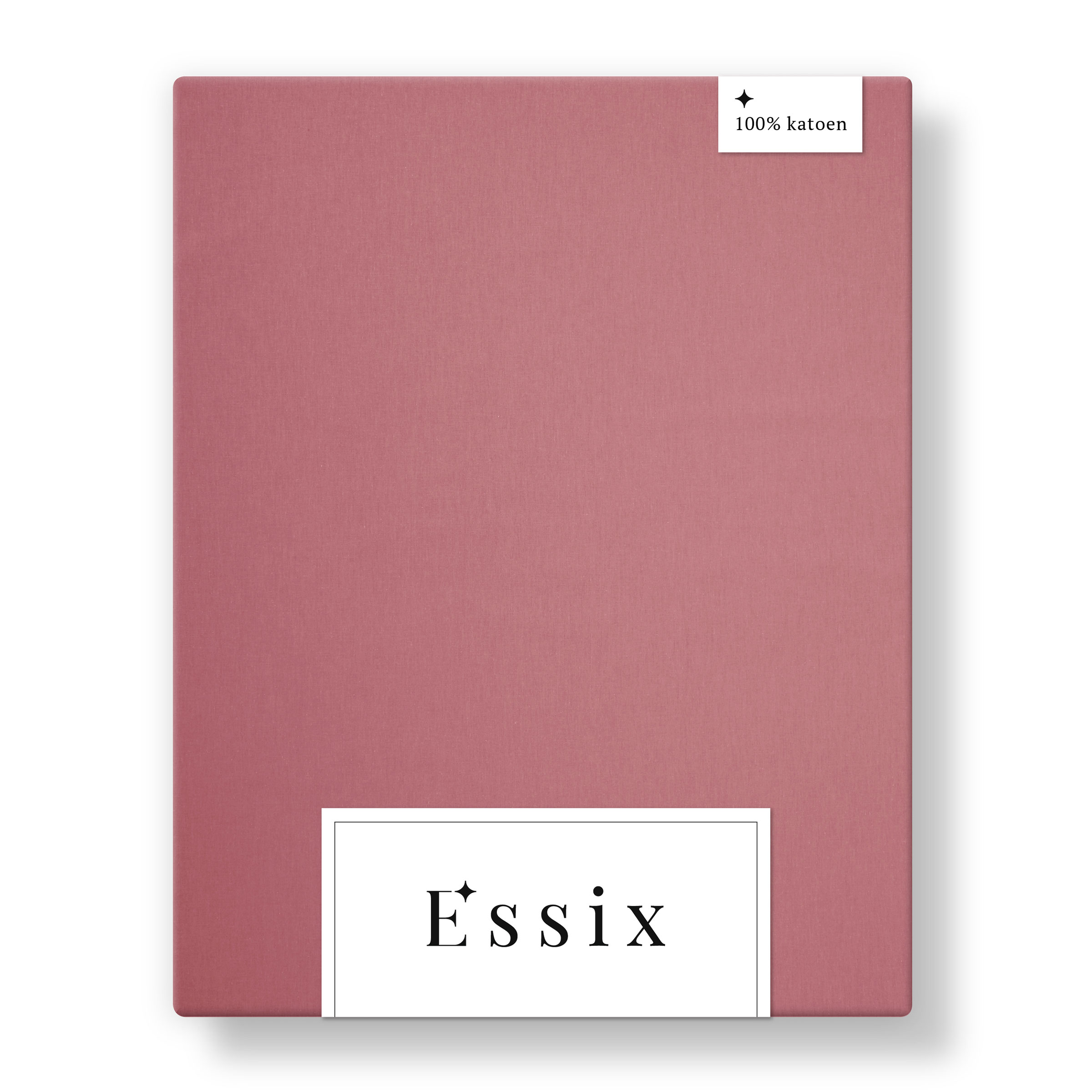 Essix Hoeslaken Tout Doux Katoen 145TC Rose Indien