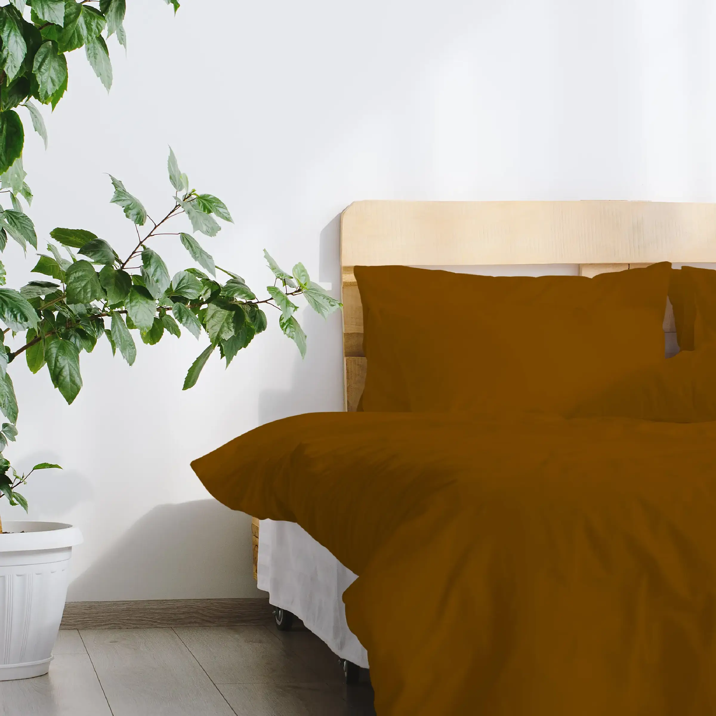 Dommelin Dekbedovertrek Katoen 180TC Kaneel