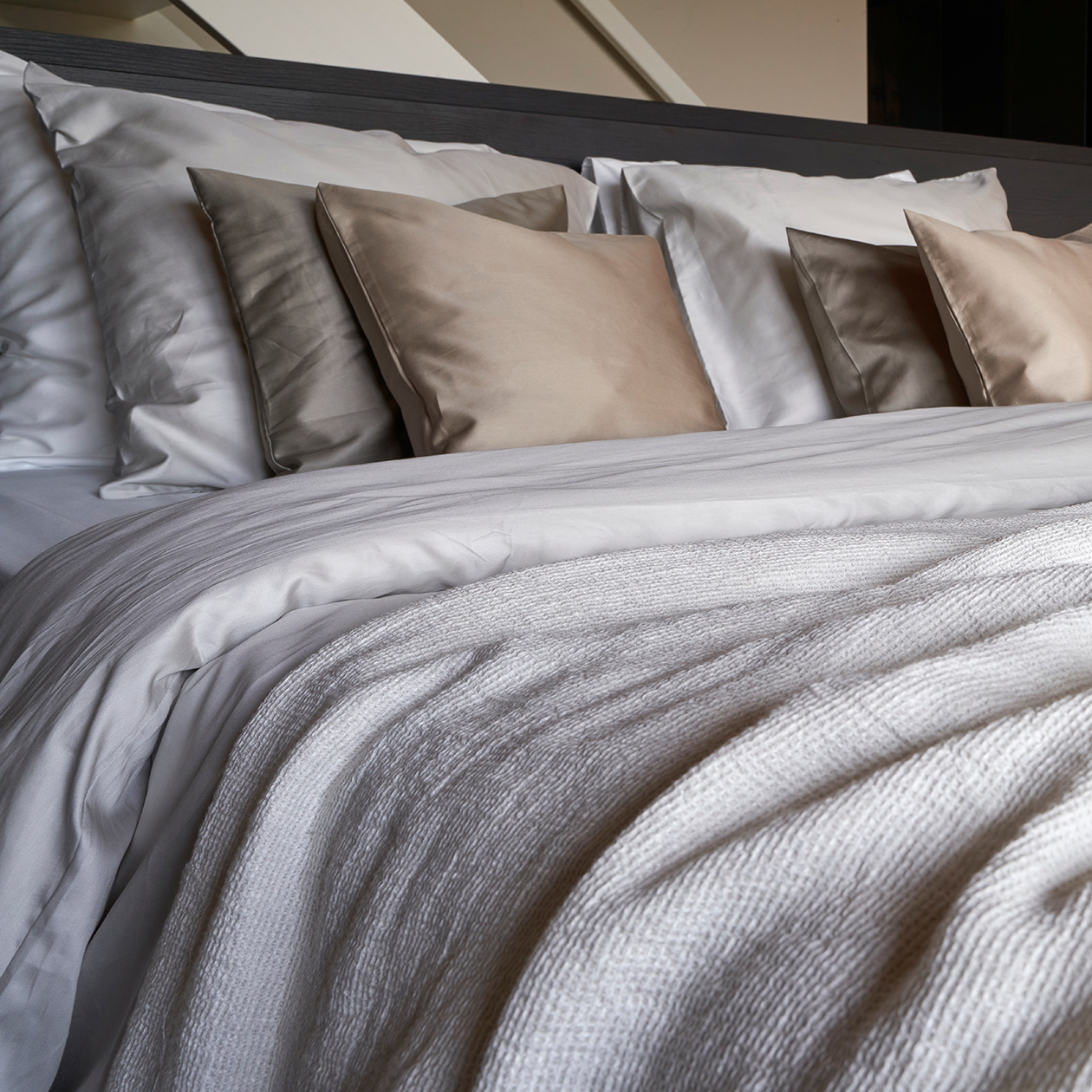 Dommelin Sprei Organic Linnen Duifgrijs