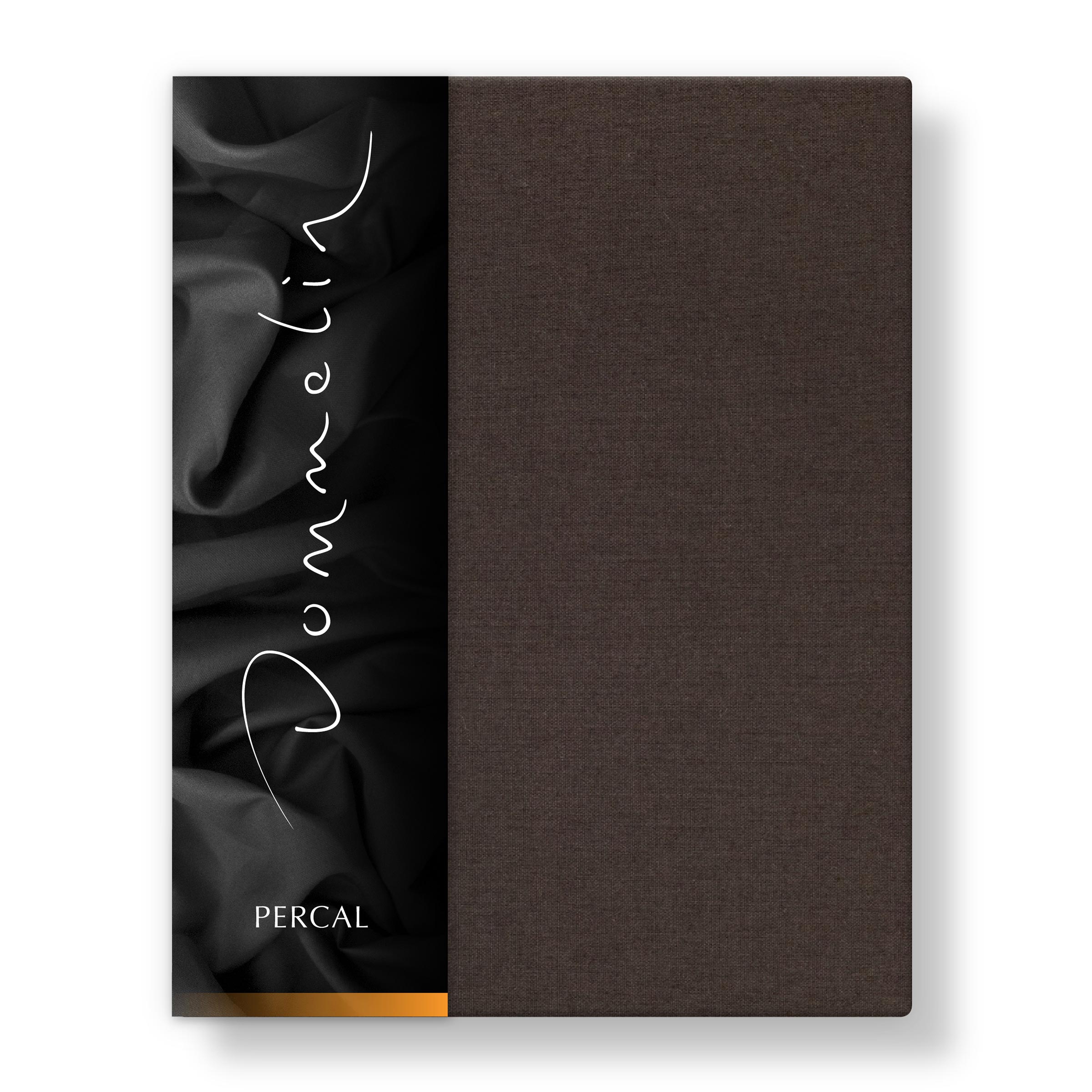 Dommelin Hoeslaken Percal 200TC Bruin