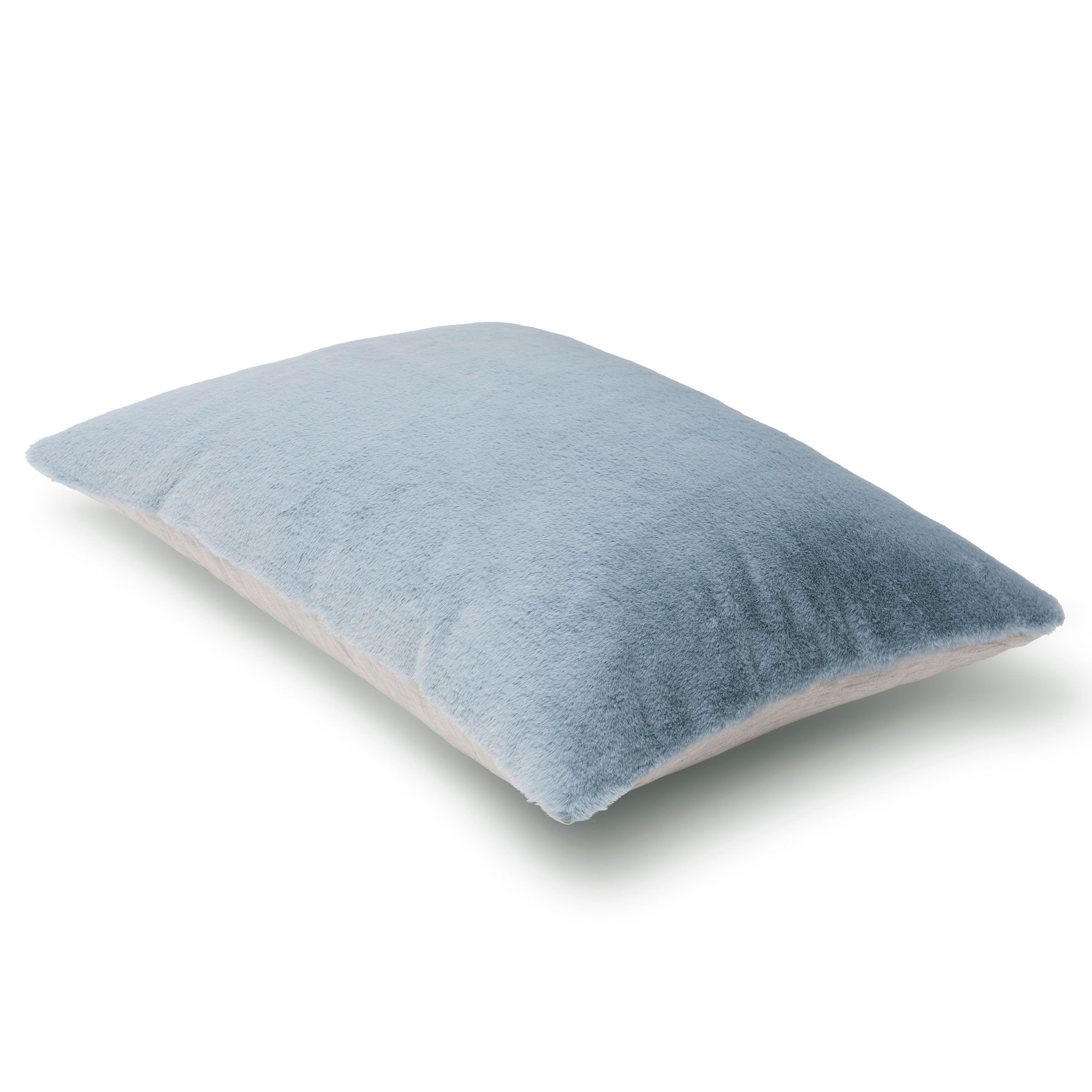 Mrs.Me Sierkussen Caprice Imitatiebont Powderblue