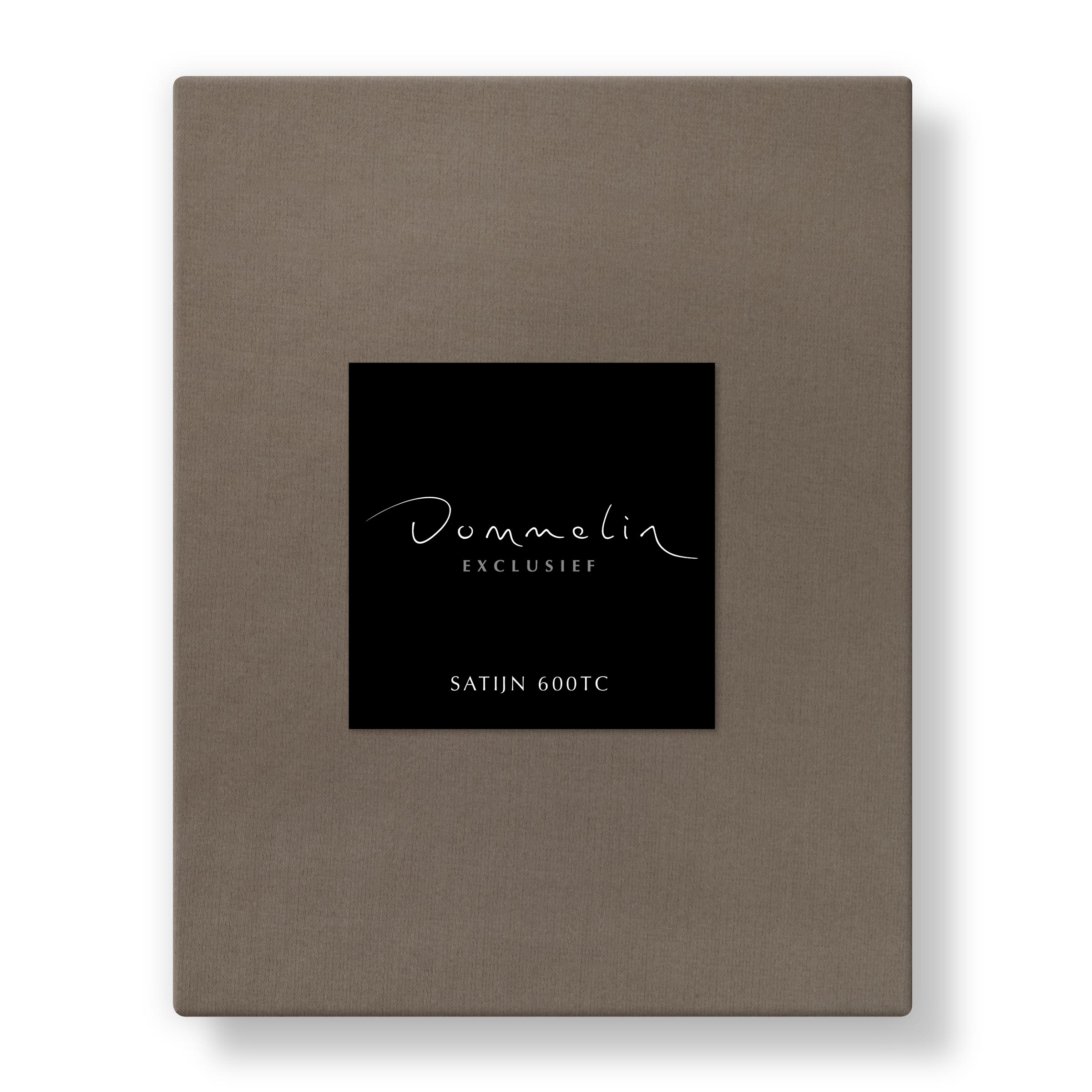 Dommelin Split Topper Hoeslaken Satijn 600TC Truffel