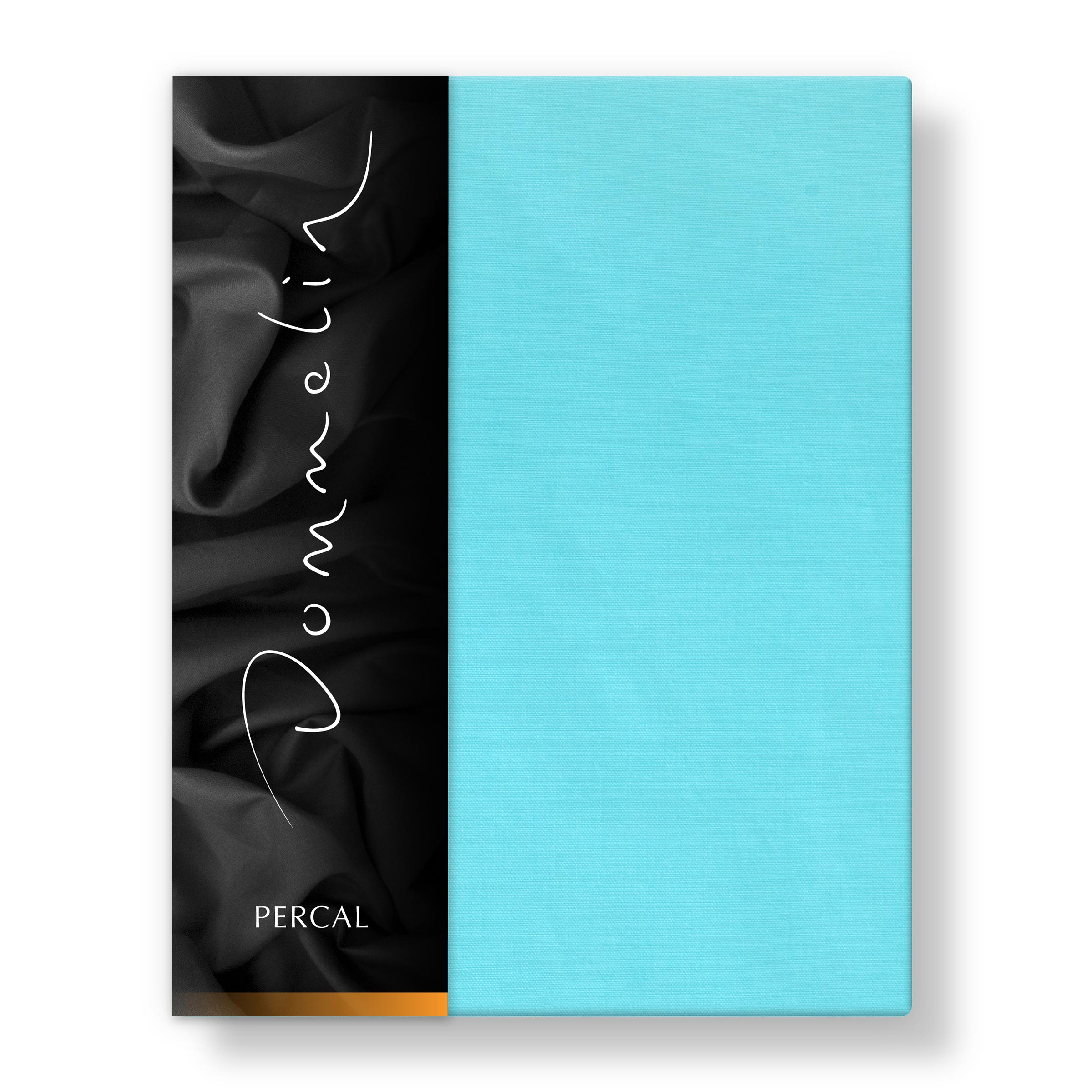 Dommelin Dubbel Split Hoeslaken Percal 200TC Aquamarijn