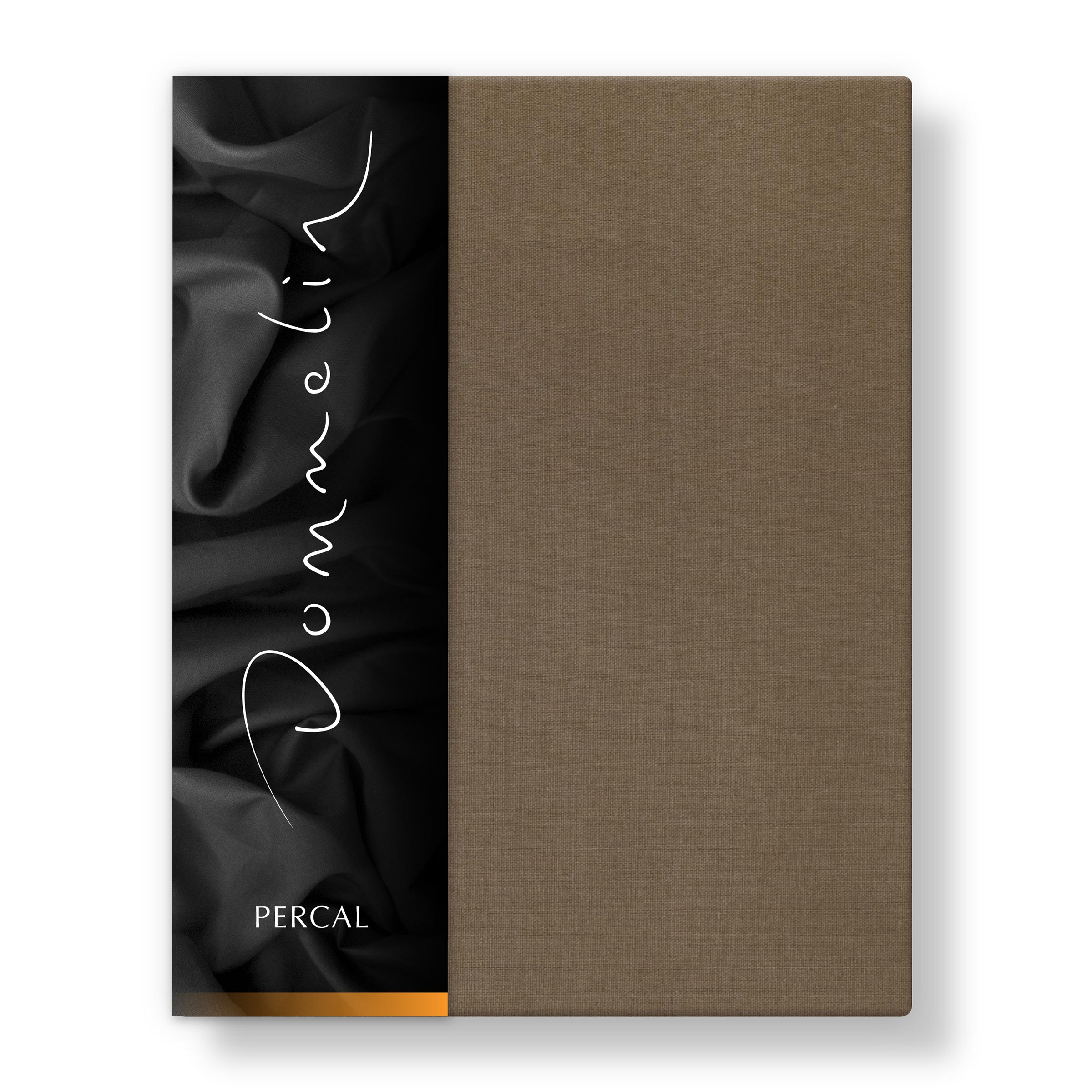 Dommelin Dubbel Split Hoeslaken Percal 200TC Cappuccino