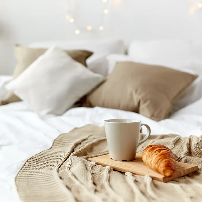 Lekker ontbijtje op bed