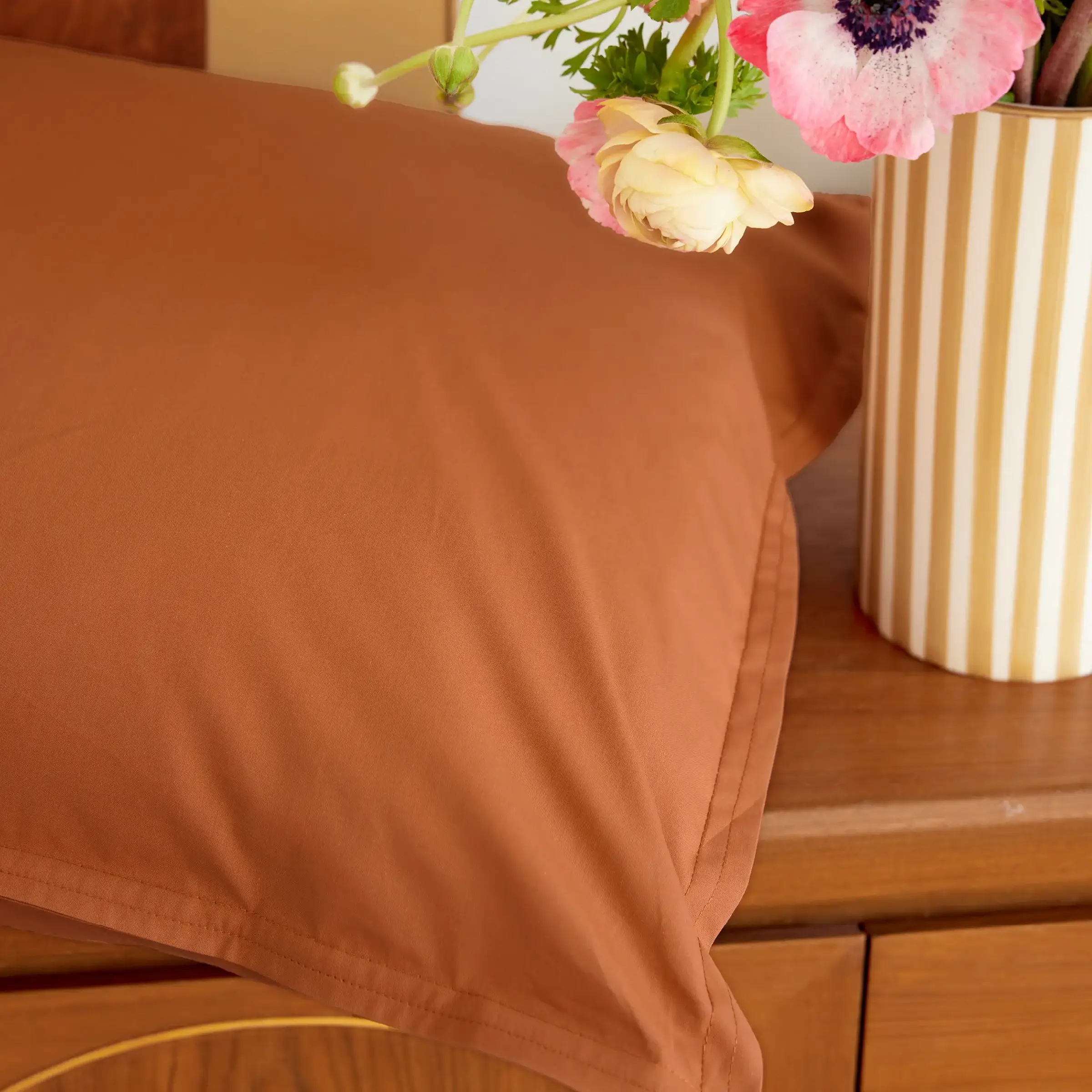 Essix Kussensloop Premiere Percal 200TC Cuir