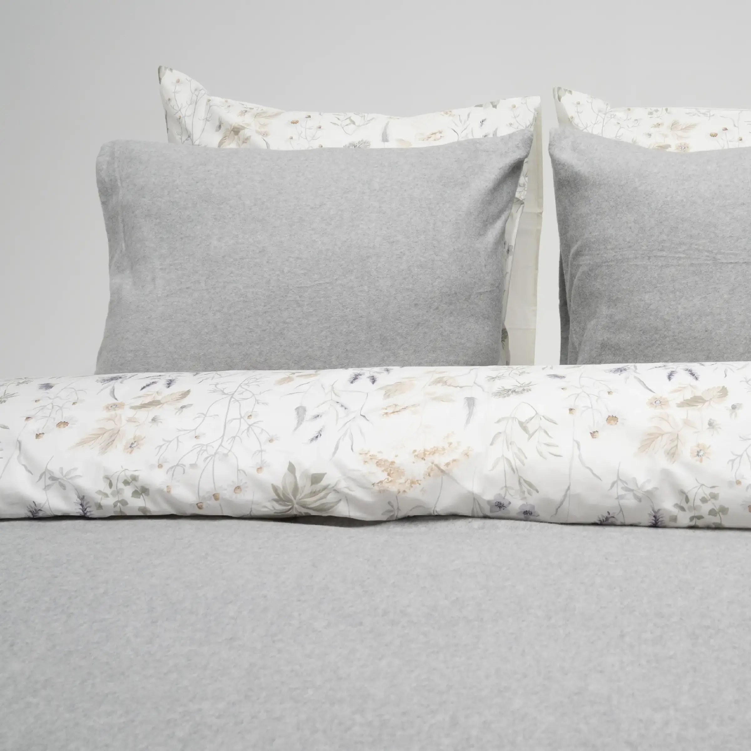 Dommelin Dekbedovertrekset Fleece Zilver