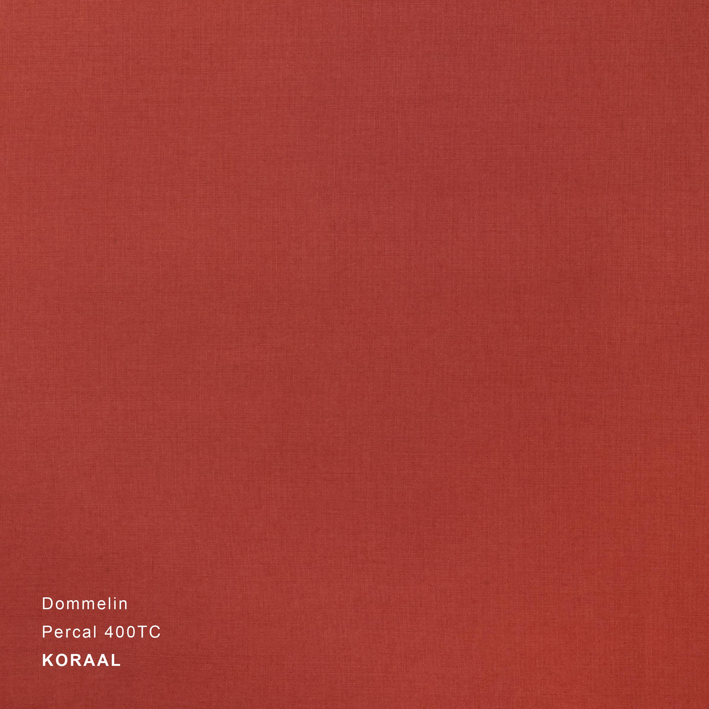 Dommelin Dekbedovertrek Set Percal 400TC Koraal 
