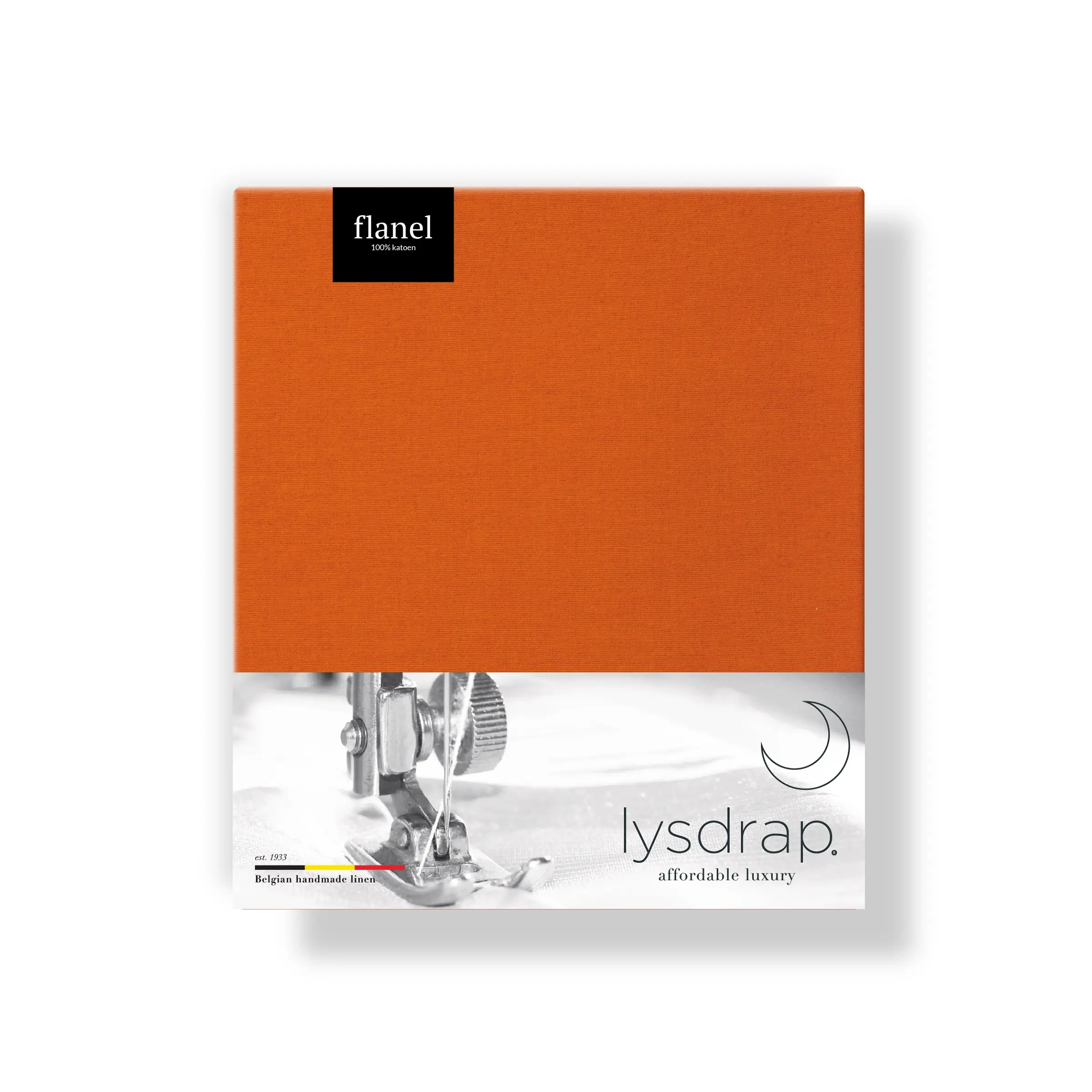 Lysdrap Kussensloop Volant Virgo Flanel 140 gr/m2 Orange