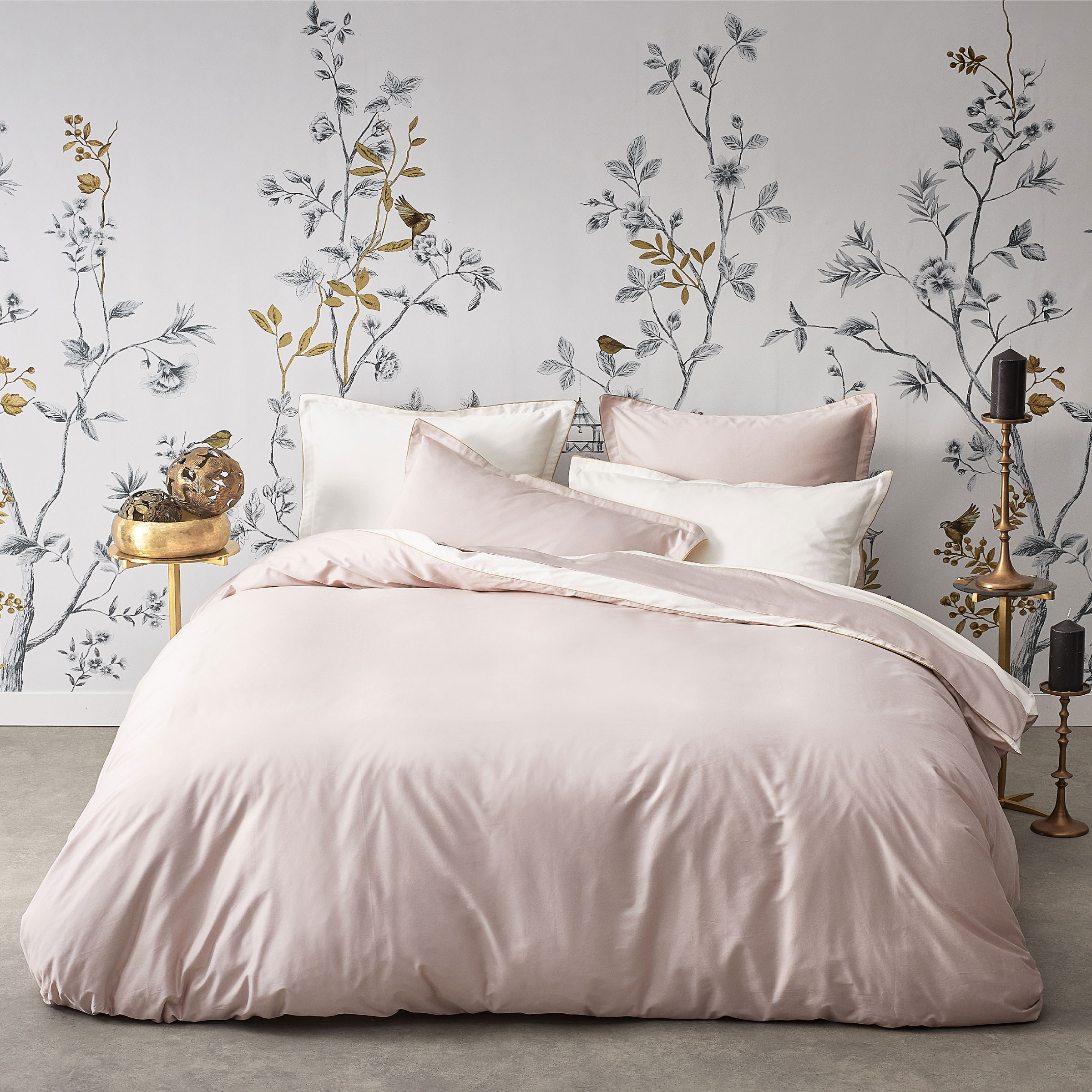 Alexandre Turpault Dekbedovertrek Nobel Organic Satijn 300TC Pink Dew - Hermine 