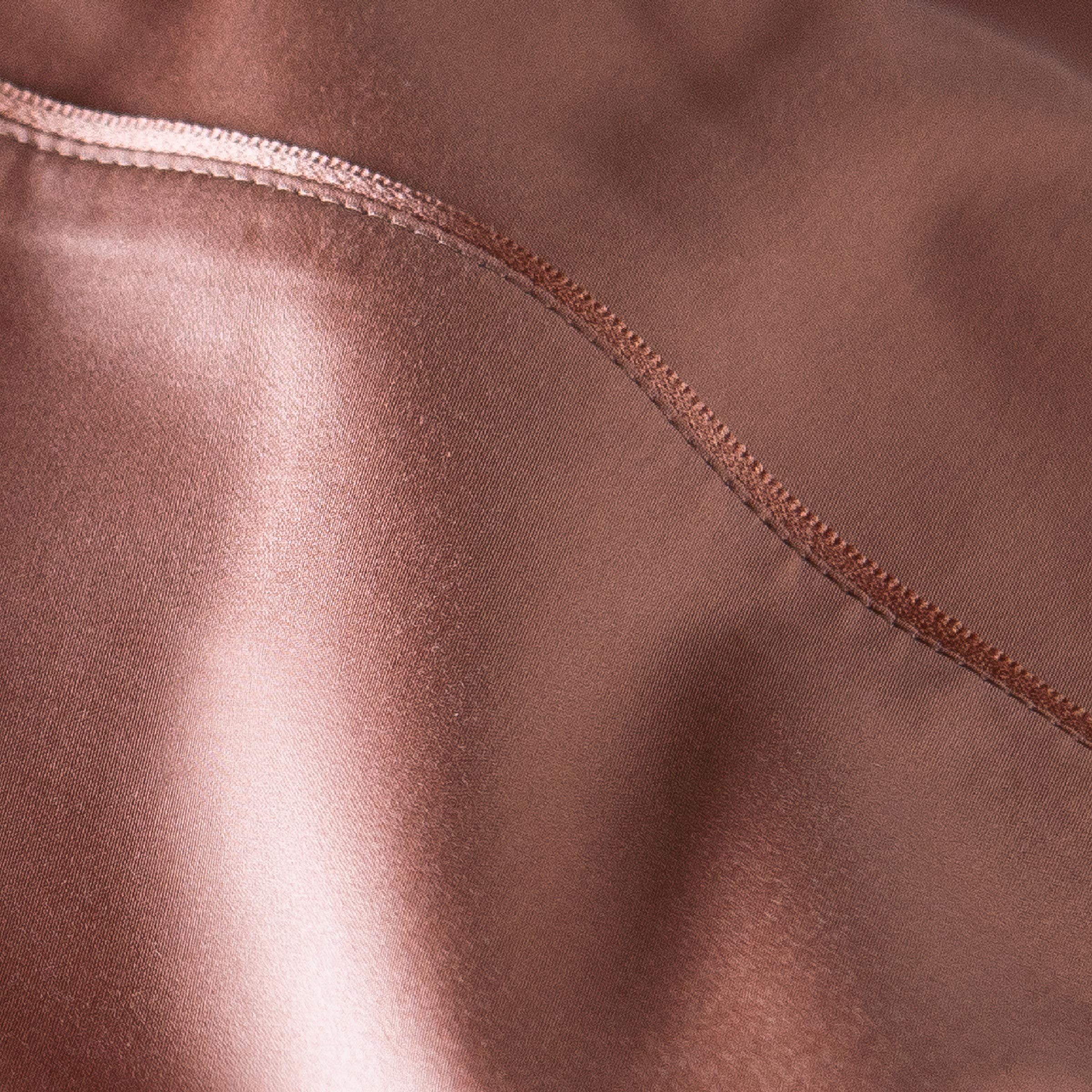 Alexandre Turpault Dekbedovertrek Teophile Organic Satijn Terracotta  