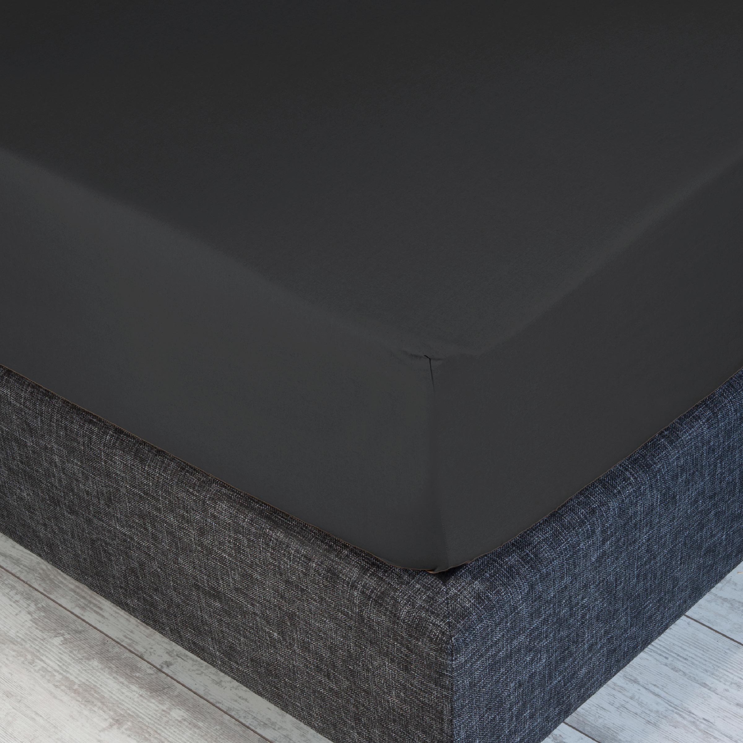 Dommelin Split Hoeslaken Percal 200TC Steenkool