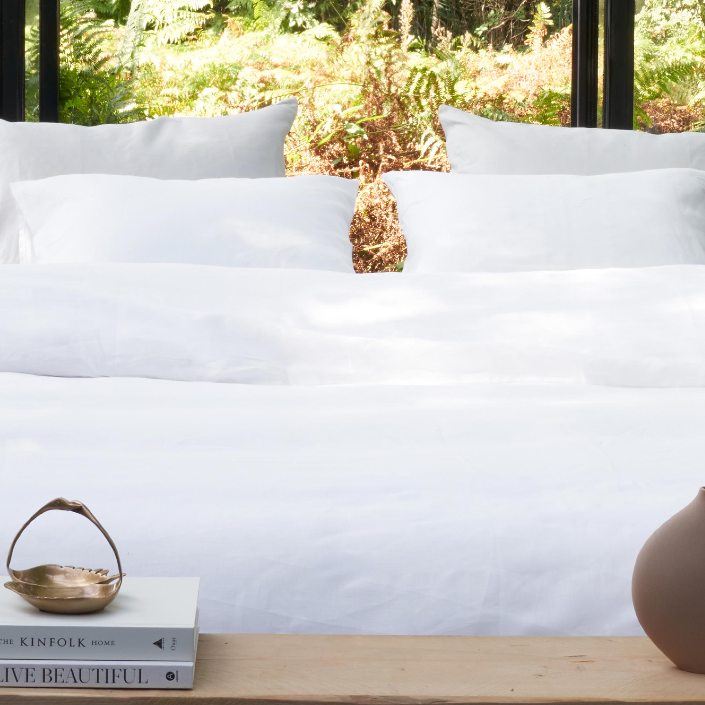 Dommelin Dekbedovertrek Organic Linnen Wit