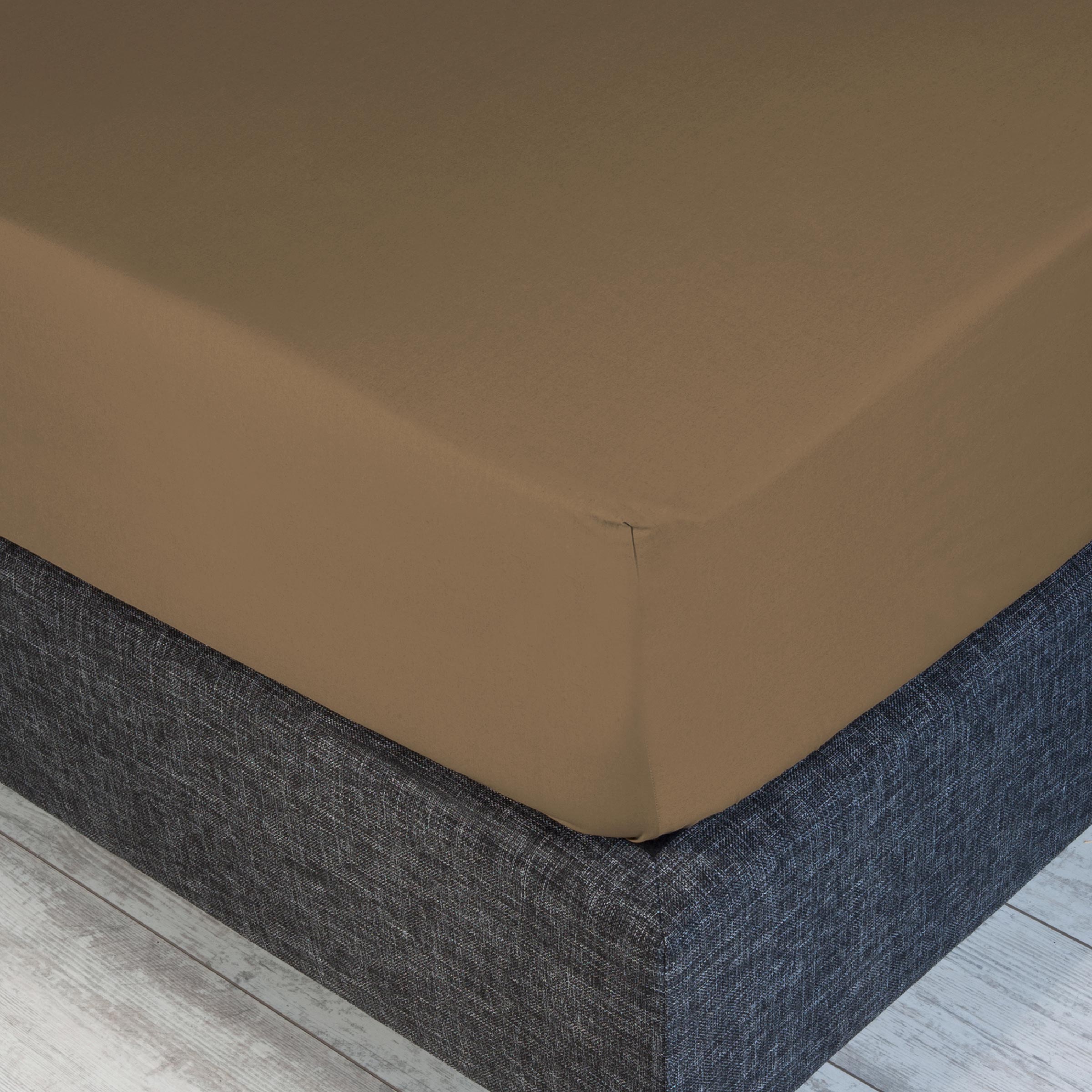 Dommelin Split Hoeslaken Percal 200TC Cappuccino