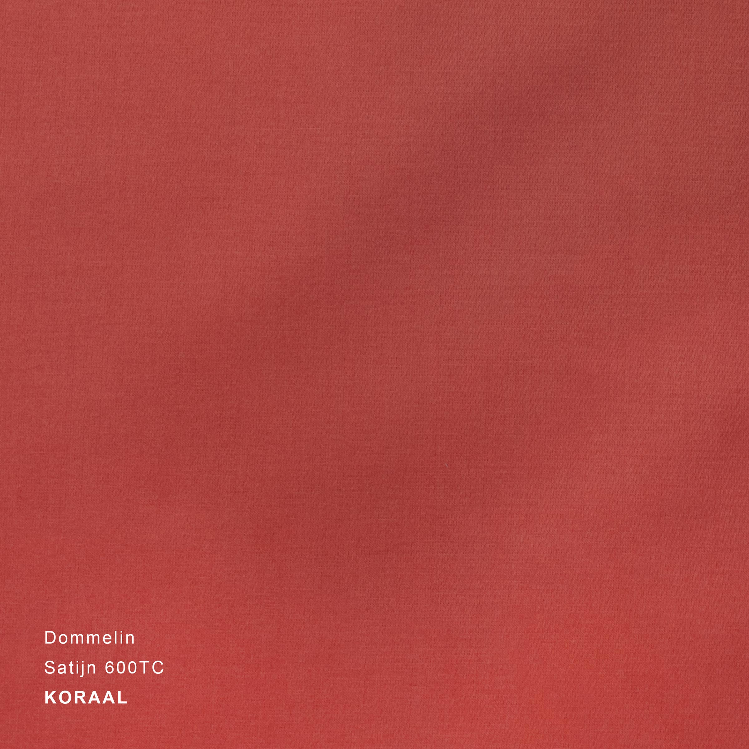 Dommelin Dekbedovertrek Set Satijn 600TC Koraal