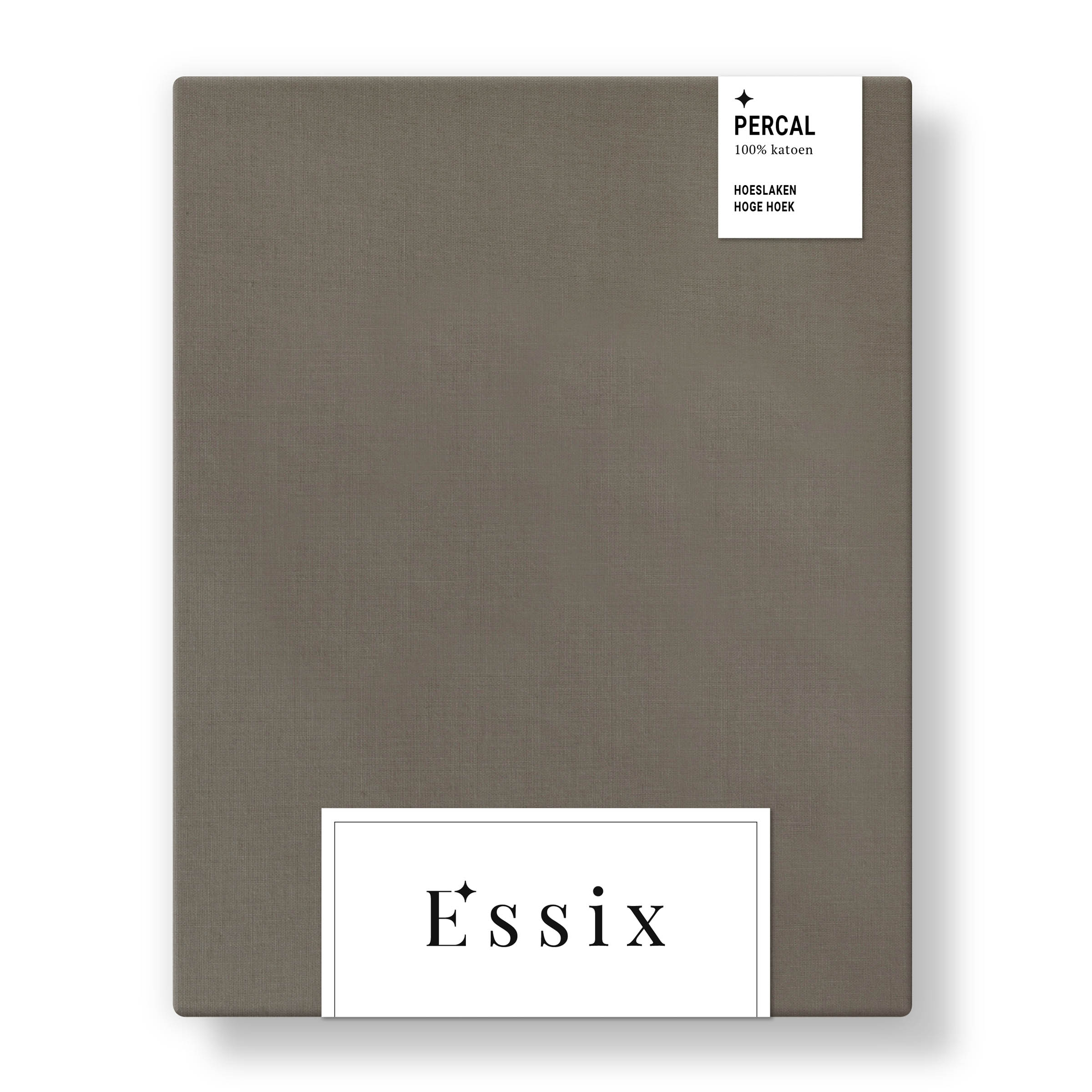 Essix Hoeslaken Hoge Hoek Premiere Percal 200TC Taupe