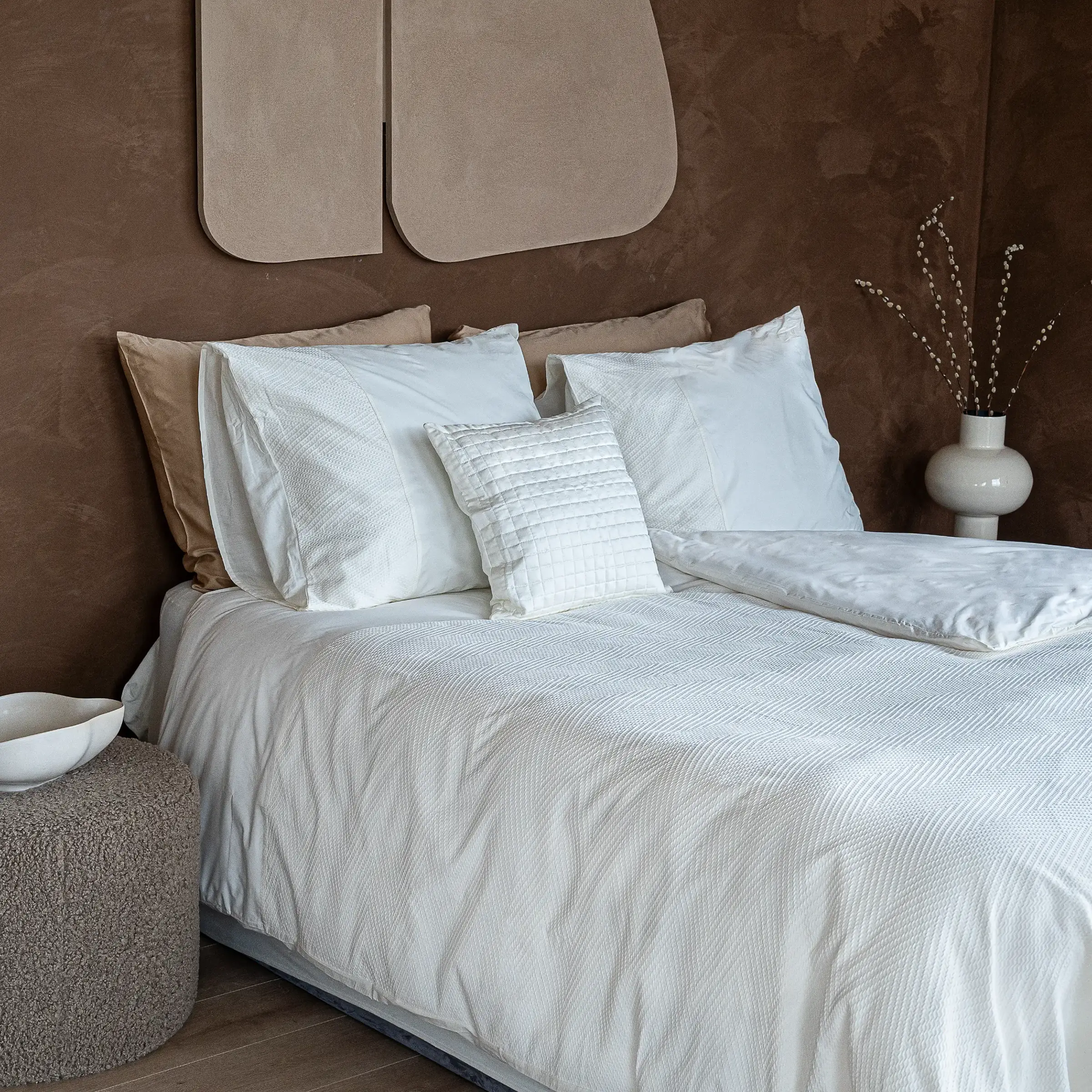 Dommelin Dekbedovertrekset Liva Percal 200TC Olijf