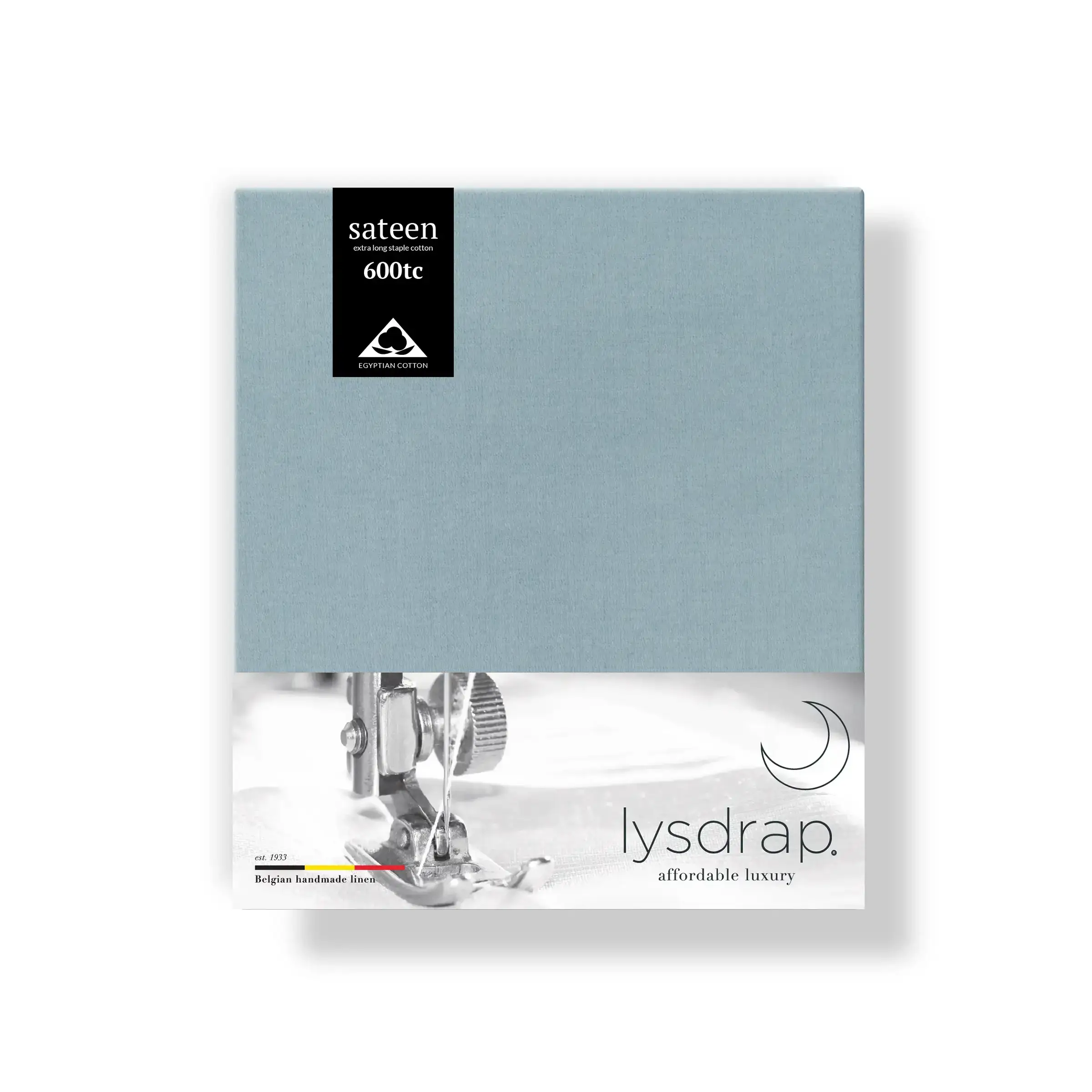 Lysdrap Kussensloop Virgo Satijn 600TC Powder Blue